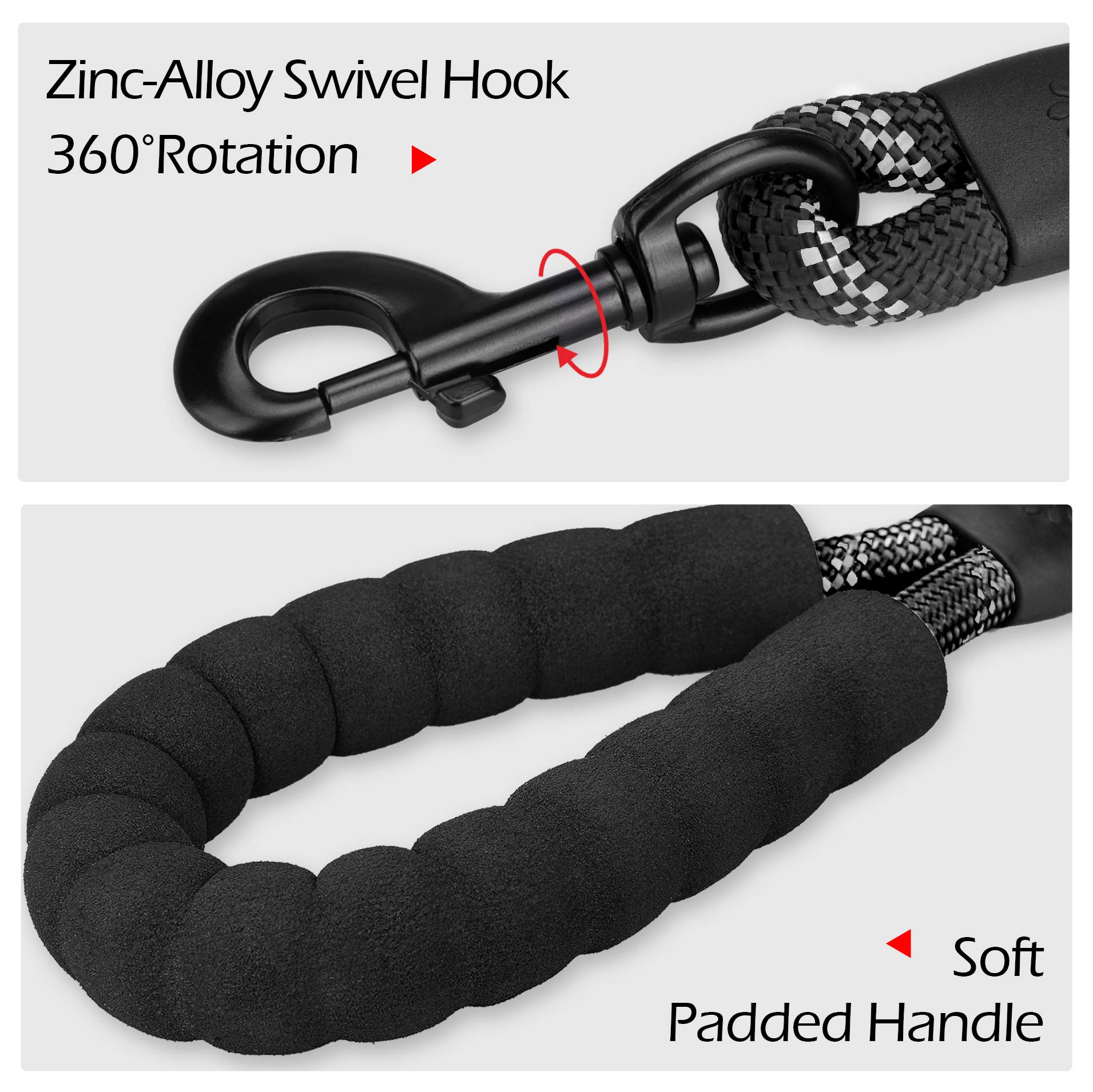 Poypet Dog Harness And Leash Combo, Escape Proof No Pull Vest Harness, With 5 Feet Leash, Reflective Adjustable Soft Padded Pet