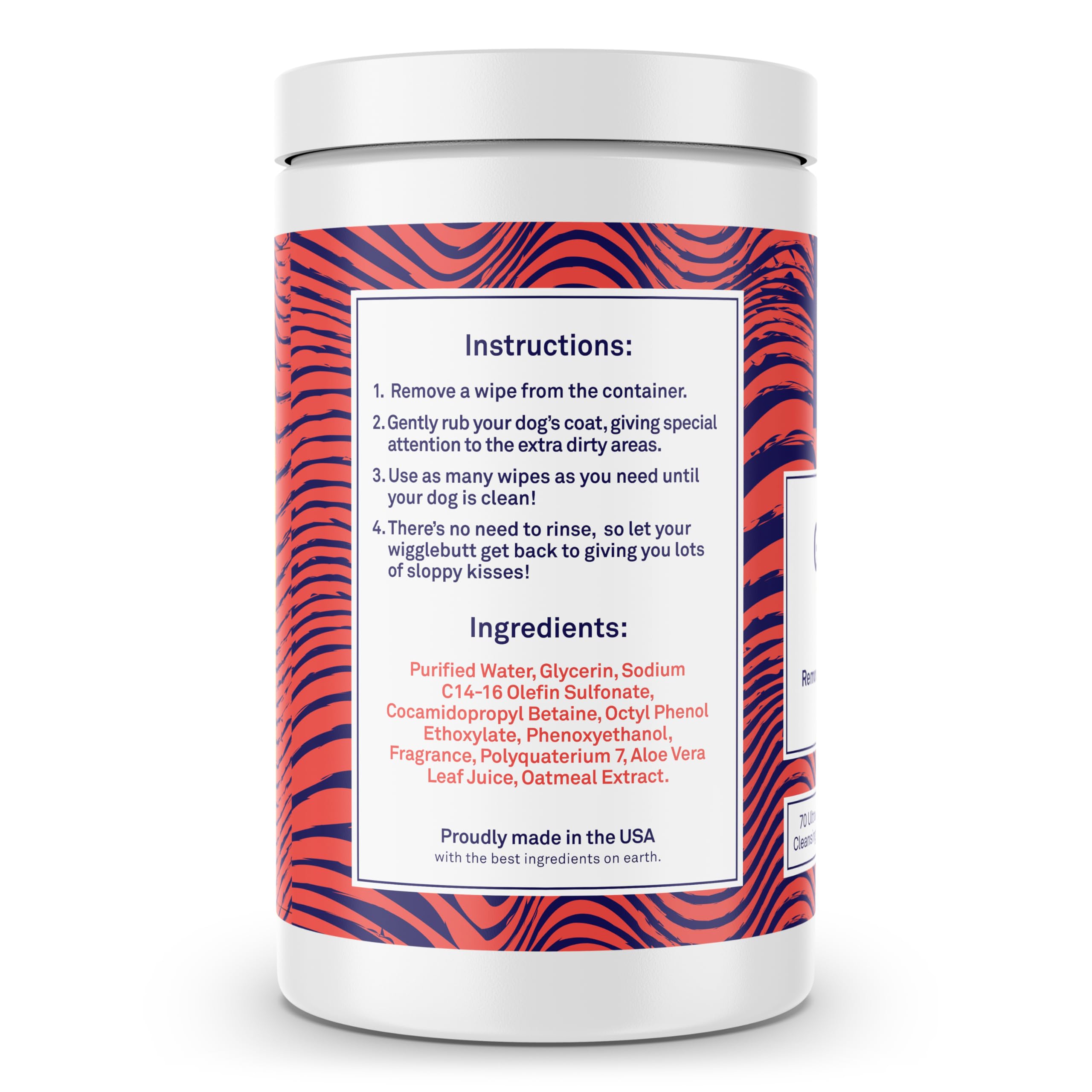 Petpost | Grooming Wipes For Dogs - Large, Deodorizing Wipes With Cherry Blossom Scent - 70 Ultra Soft Cotton Pads In Cleansing Solution - Cherry Blossom Scent 70 Ct.