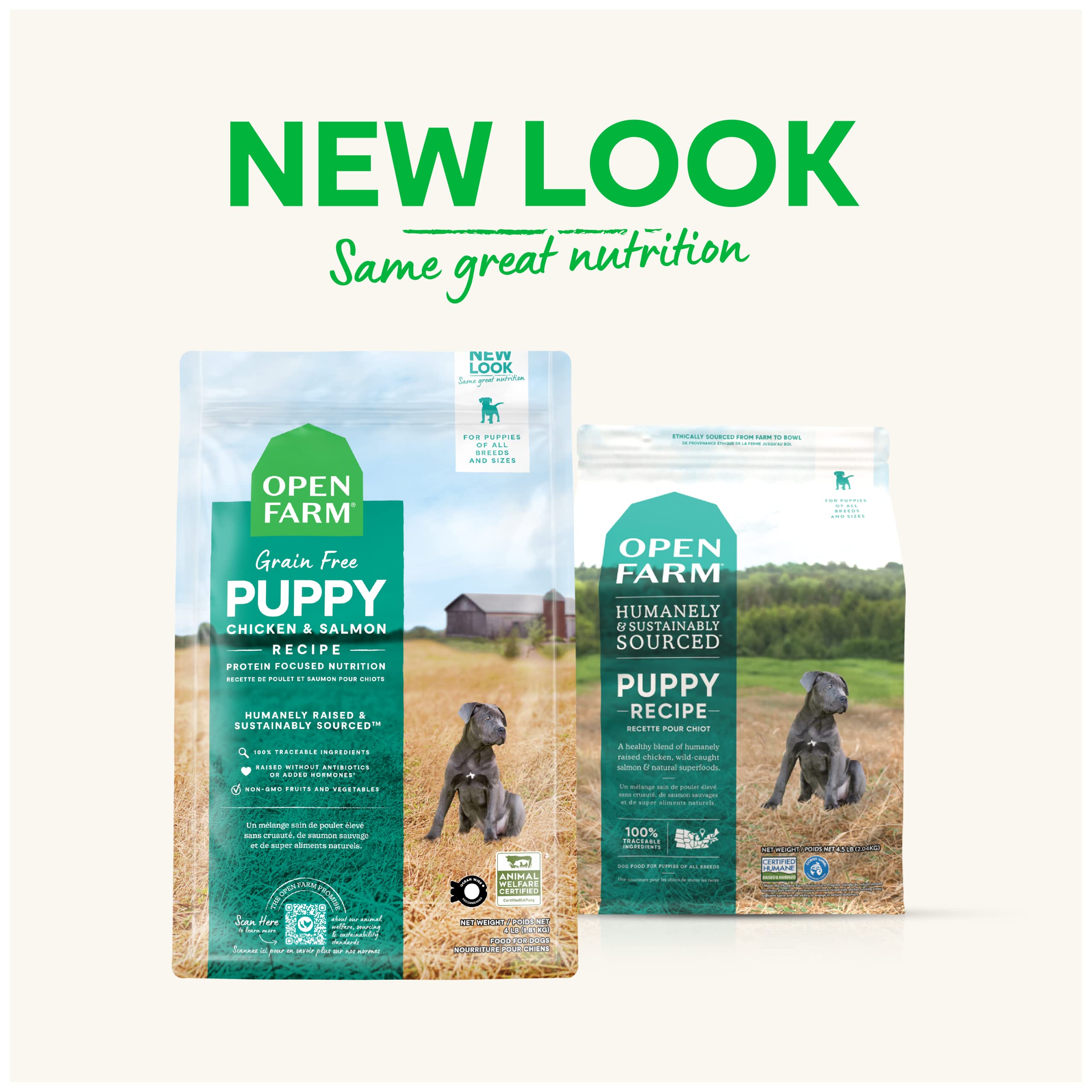 Open Farm Grain-Free Dry Puppy Food with Ethically Sourced Ingredients, Non-GMO Veggies & Superfoods to Support Overall Health,