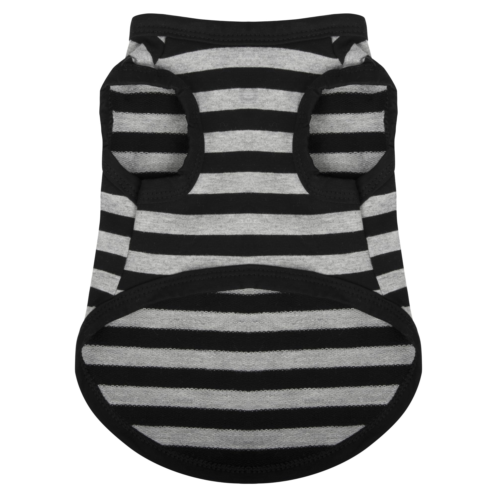 Paiaite Striped Shirt Happy Color Cotton Sleeveless Puppy Dog Shirts Breathable Tank Top Colorful Sweatshirt Grey Xs