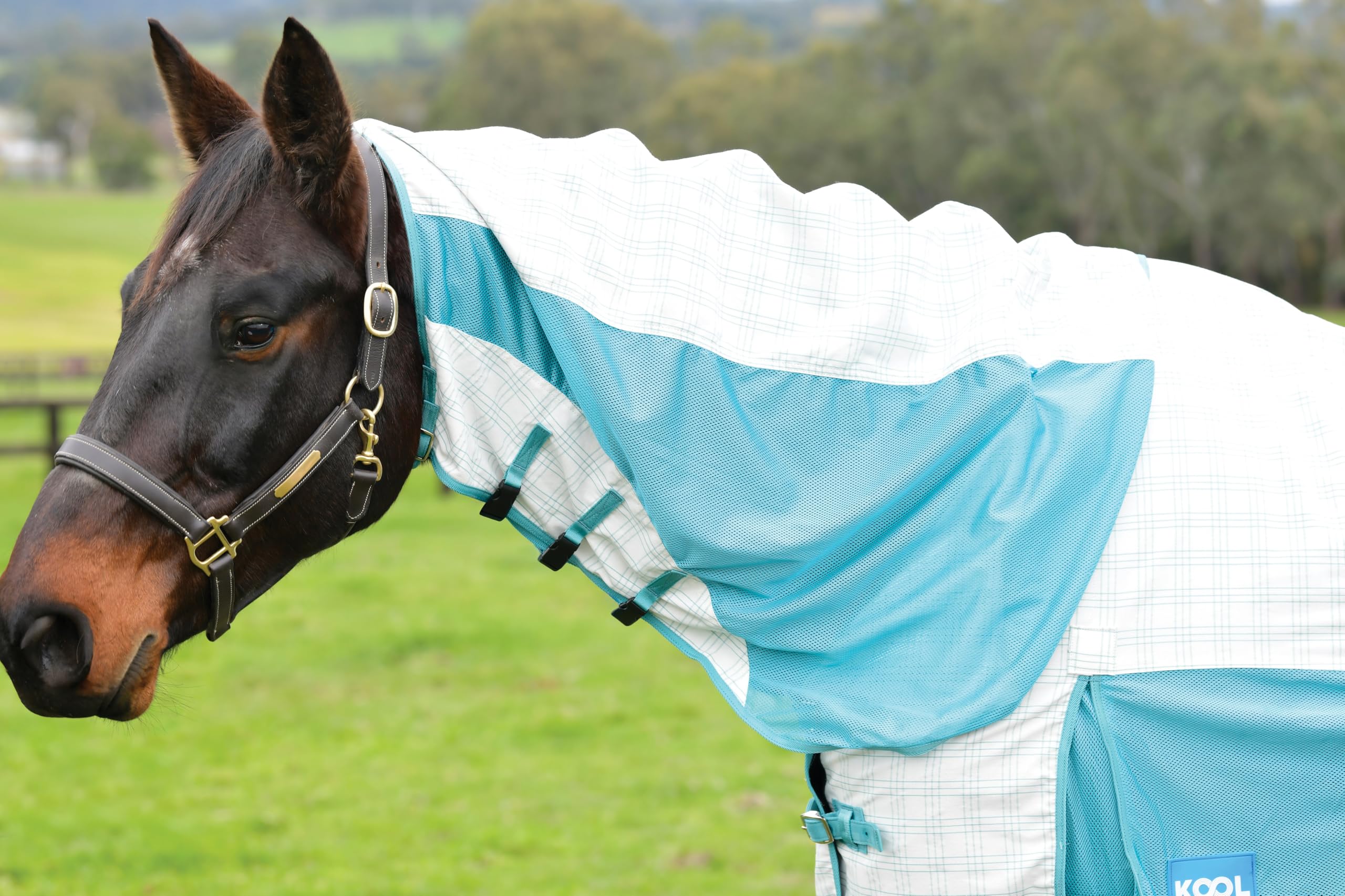 Kool Coat Cotton Airstream II Detach-A-Neck White/Mint 75