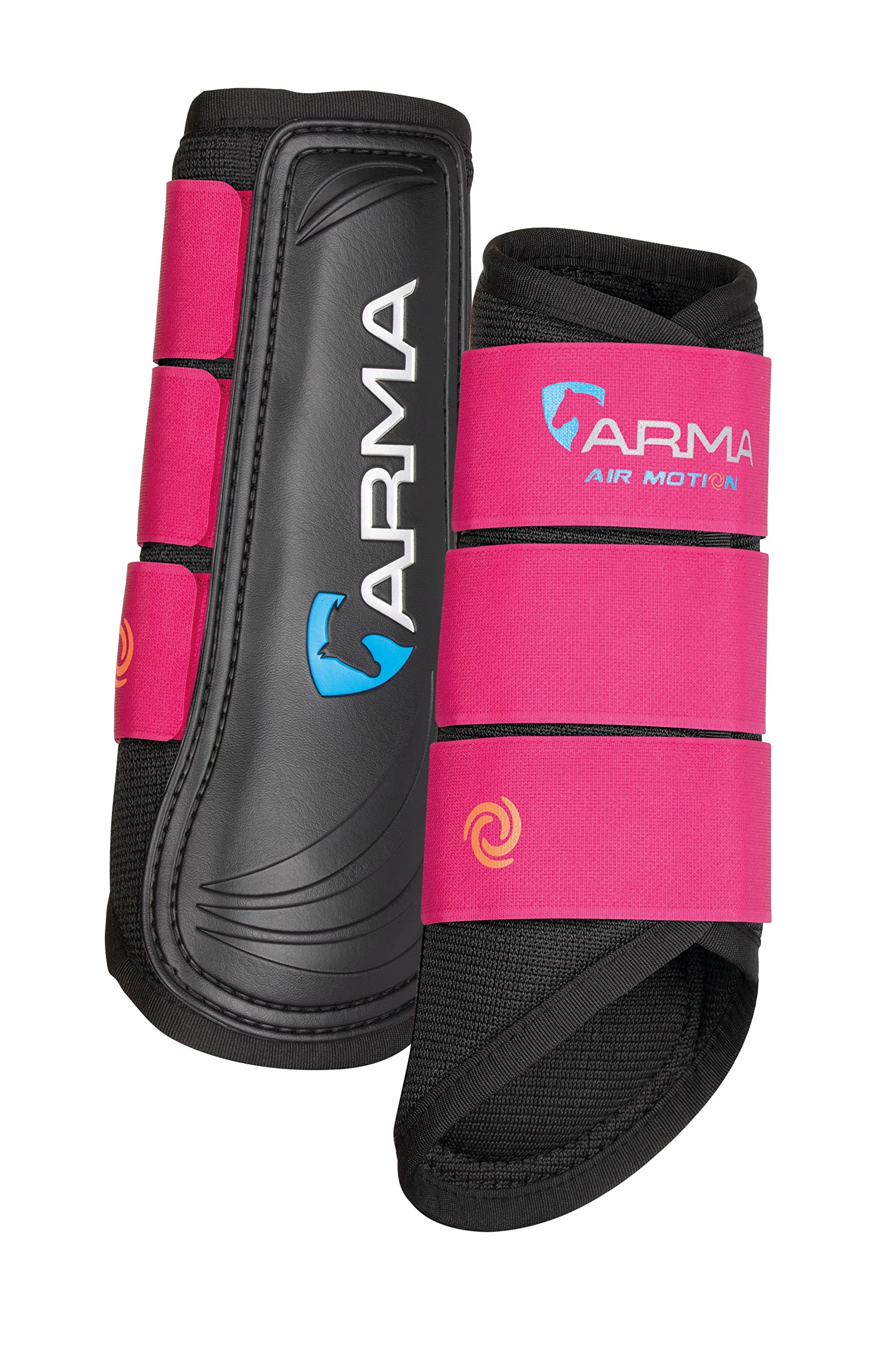 Shires Arma Air Motion Brushing Boots (Raspberry, Pony)
