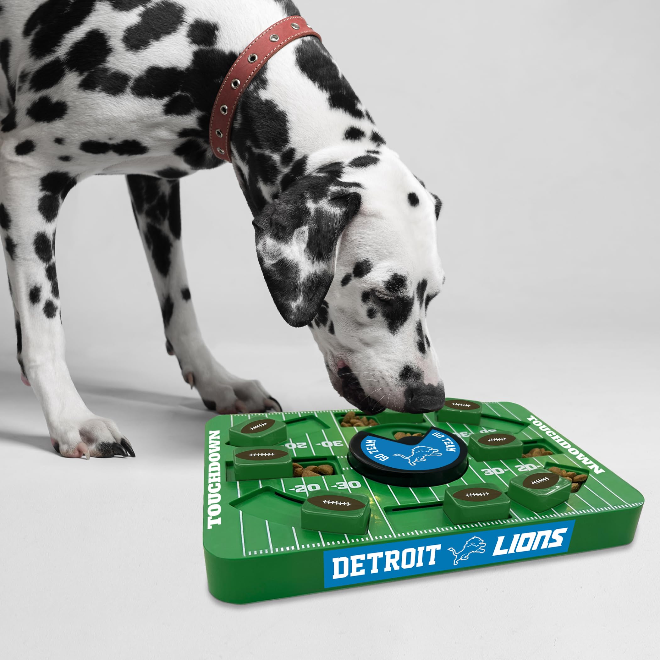 Pets First Nfl Detroit Lions Large Puzzle Toy, Dog Puzzle Treat Toy, New Large Size, Interactive Dog Treat Toy, Dog Slow Feeding