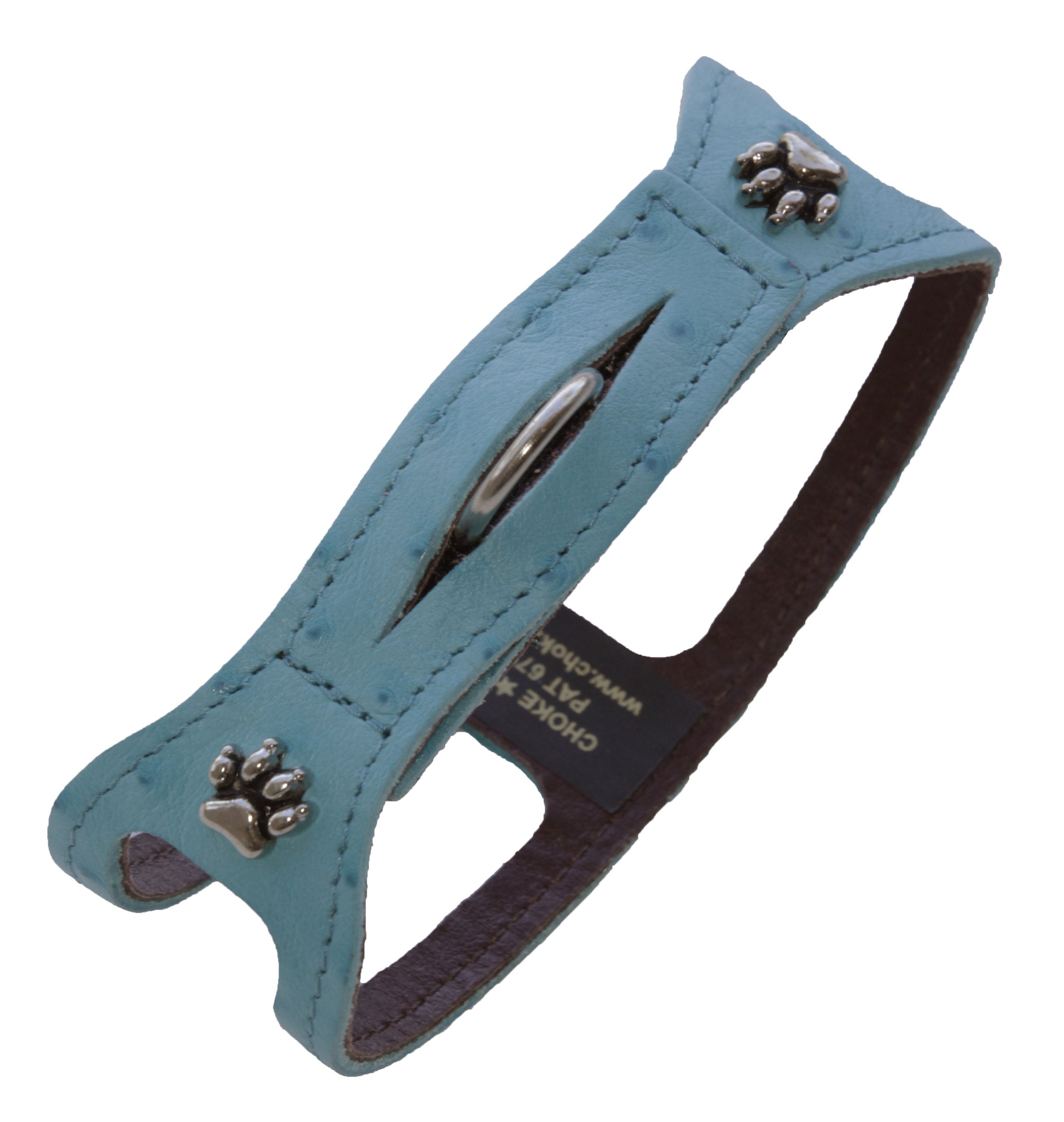 Chokefree Pet Shoulder Collar, 11-Inch, Ostrich Turquoise