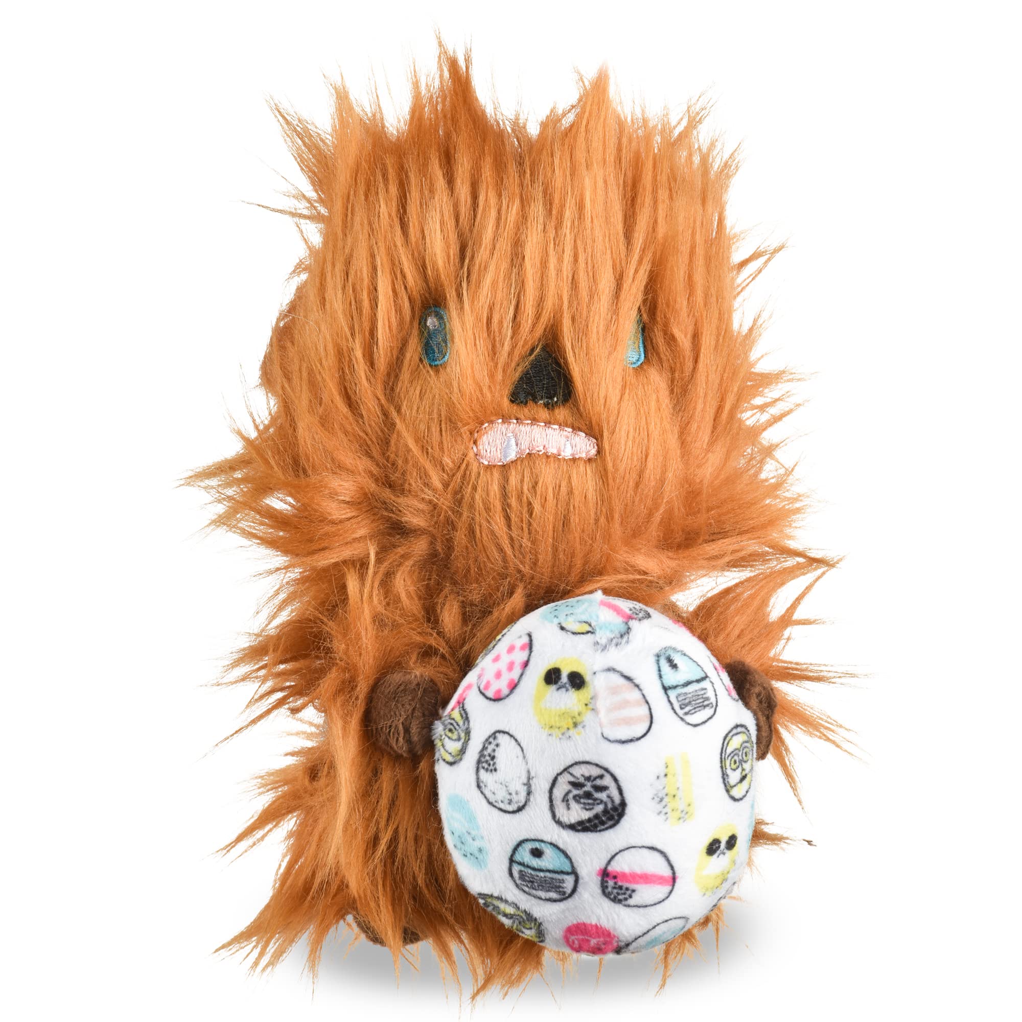 Star Wars Easter 9' Chewbacca Rebel Egg Squeaker Pet Toy | 9” Jumbo Plush Squeaker Easter Chewbacca Pet Toy | Toy For Dogs Easter Stuffed Chewbacca 9 Inch