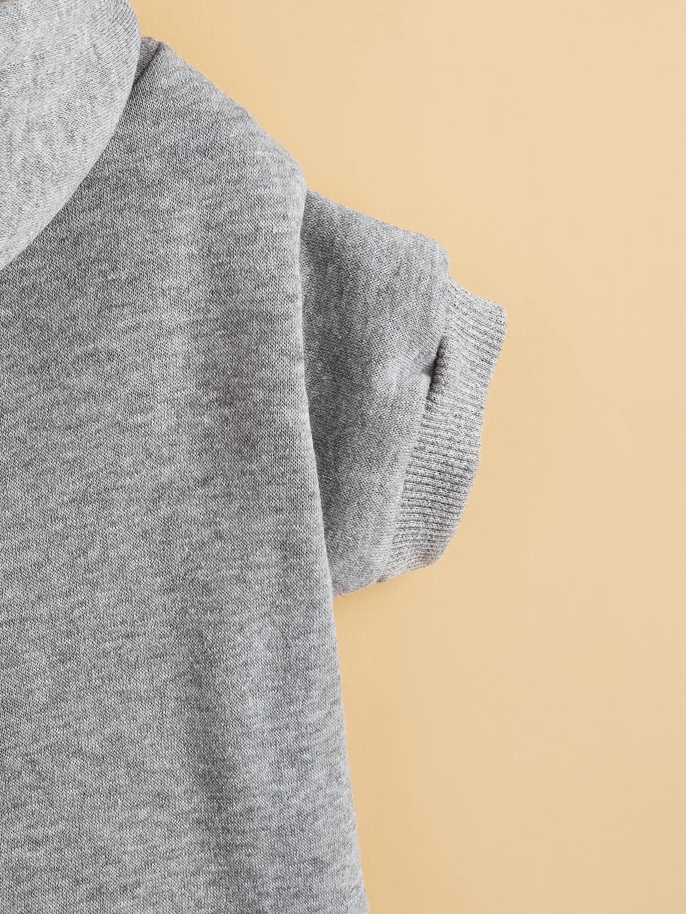 Qwinee Basic Dog Hoodie, Dog Warm Jacket, Cat Apparel, Dog Shirt, Dog Clothes For Puppy Kitten Small Medium Dogs Cats Light Grey Small