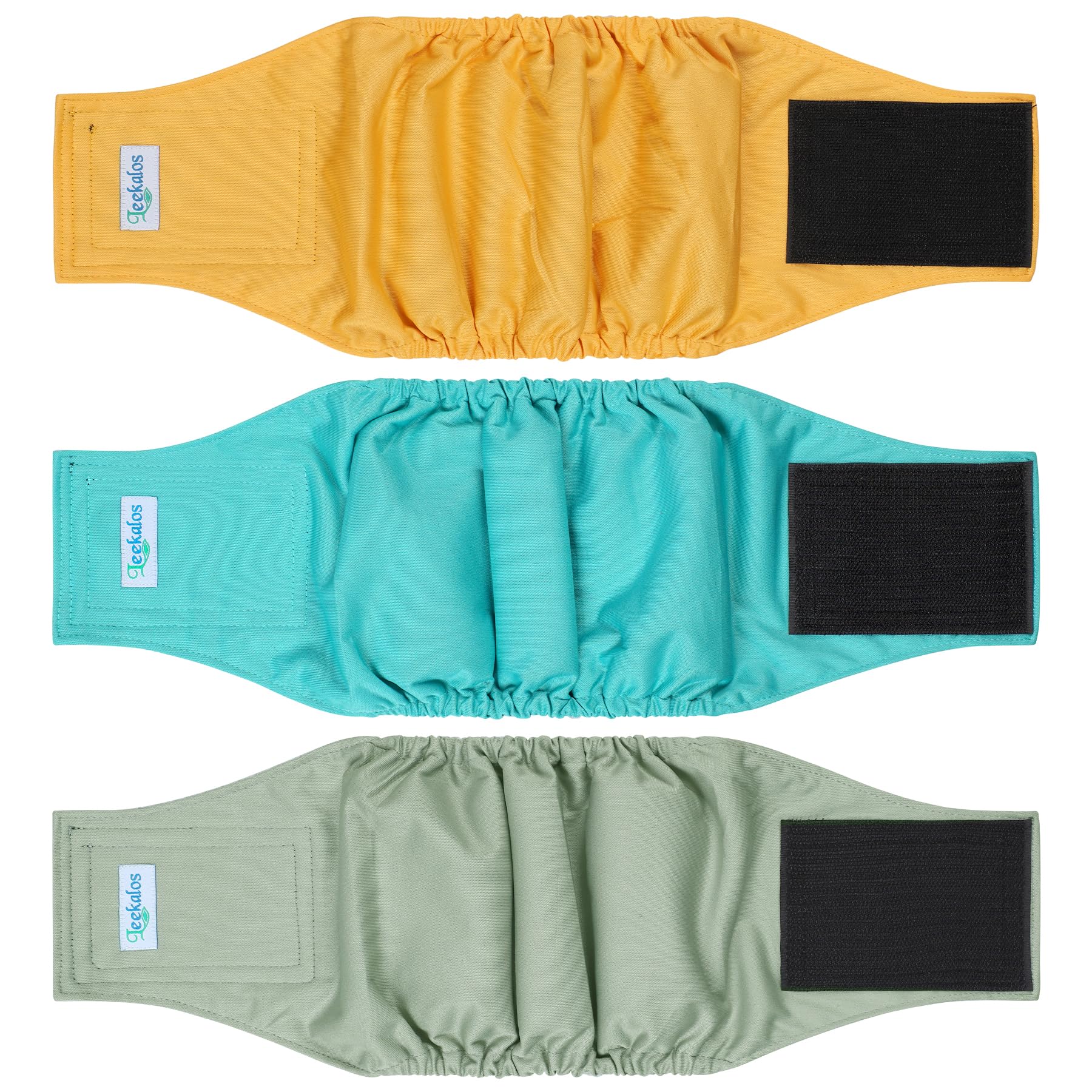 Leekalos Male Dog Diapers (3 Pack), High Absorbing Dog Belly Bands for Male Dogs, Washable Reusable Dog Male Wraps (X-Large)