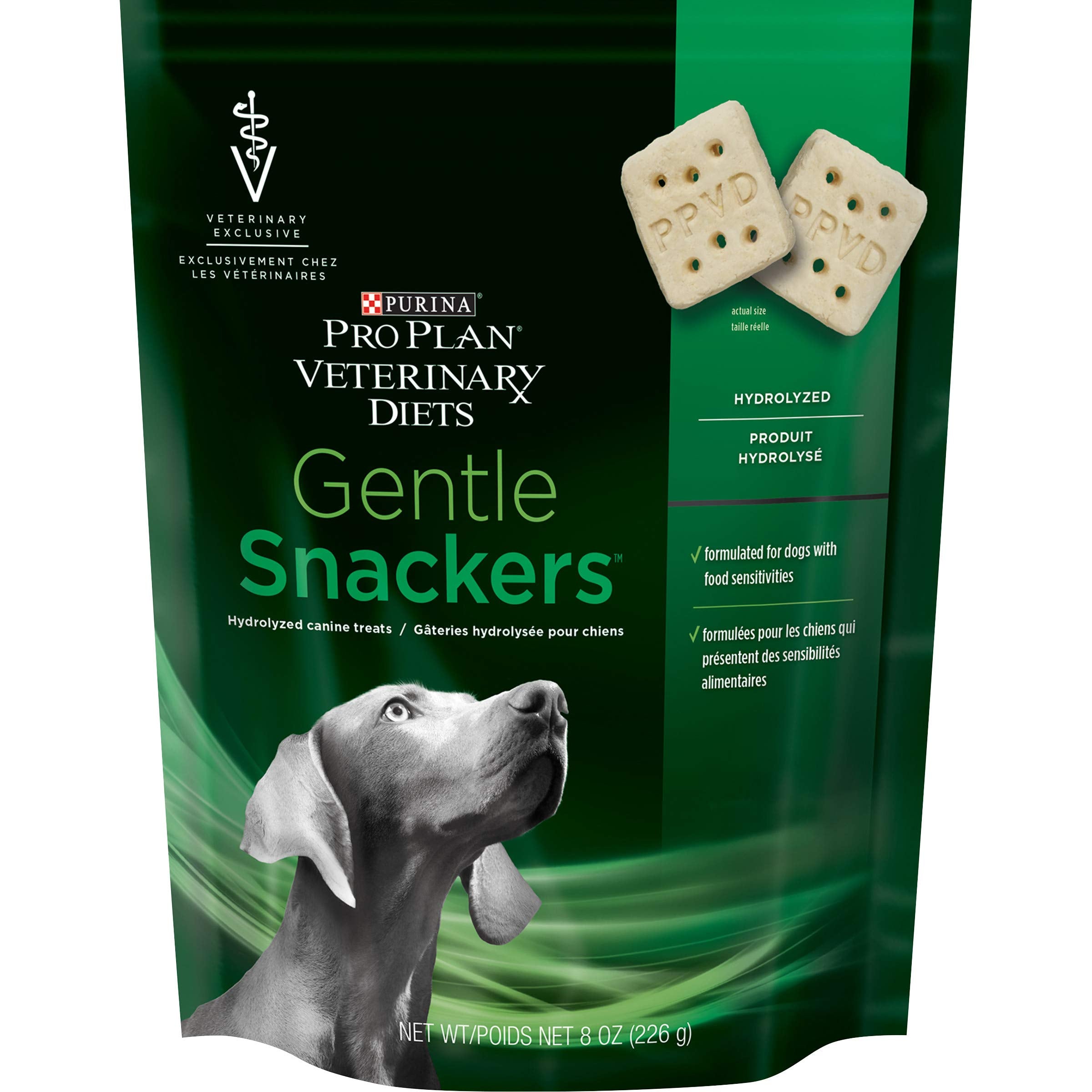 Purina Pro Plan Veterinary Diets Gentle Snackers Canine Dog Treats  8 oz. Pouch