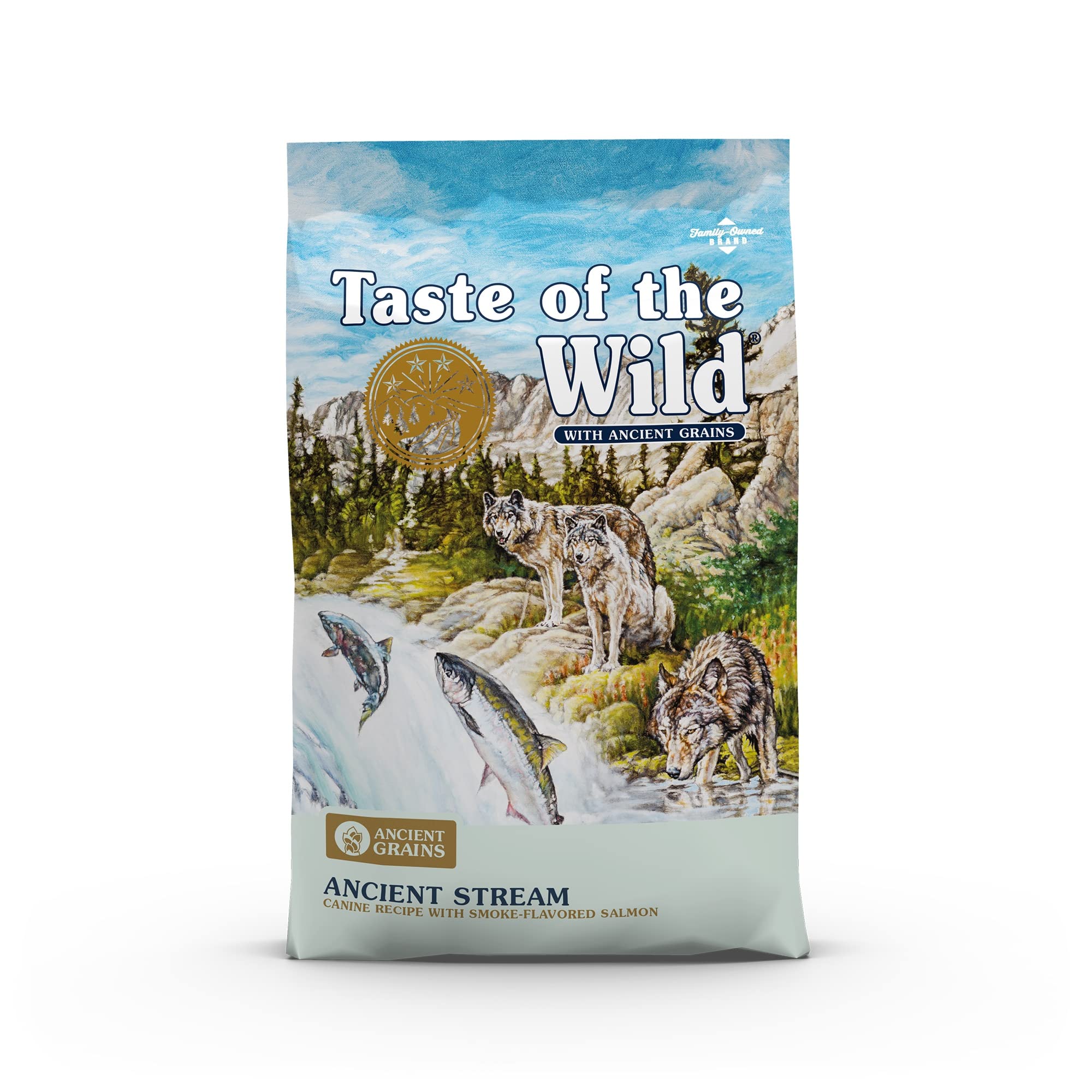 Taste Of The Wild Ancient Stream Canine Recipe With Smoke-Flavored Salmon And Ancient Grains 5lb