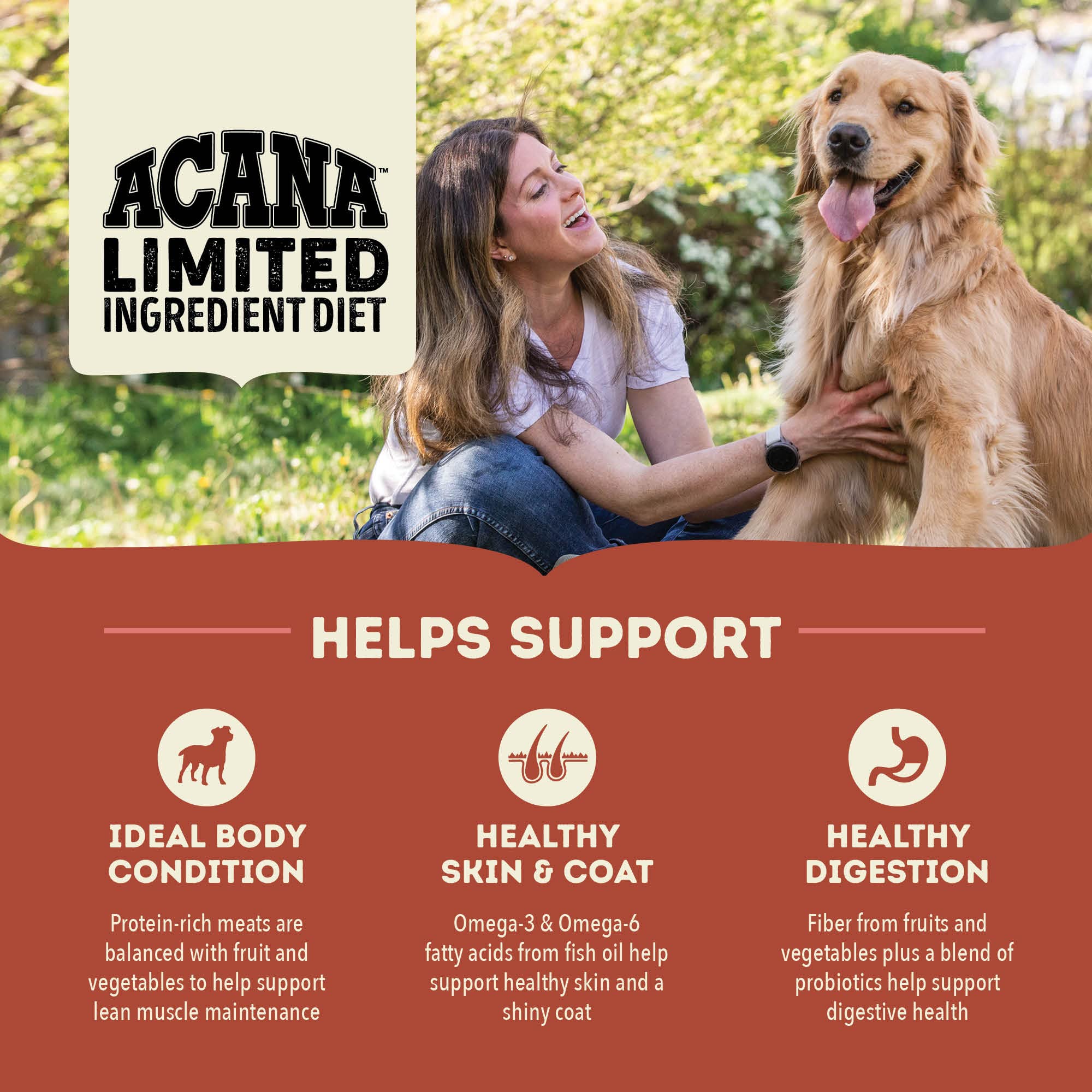 ACANA Singles Limited Ingredient Dry Dog Food, Beef & Pumpkin Recipe, Grain Free Beef Dry Dog Food, 22.5lb