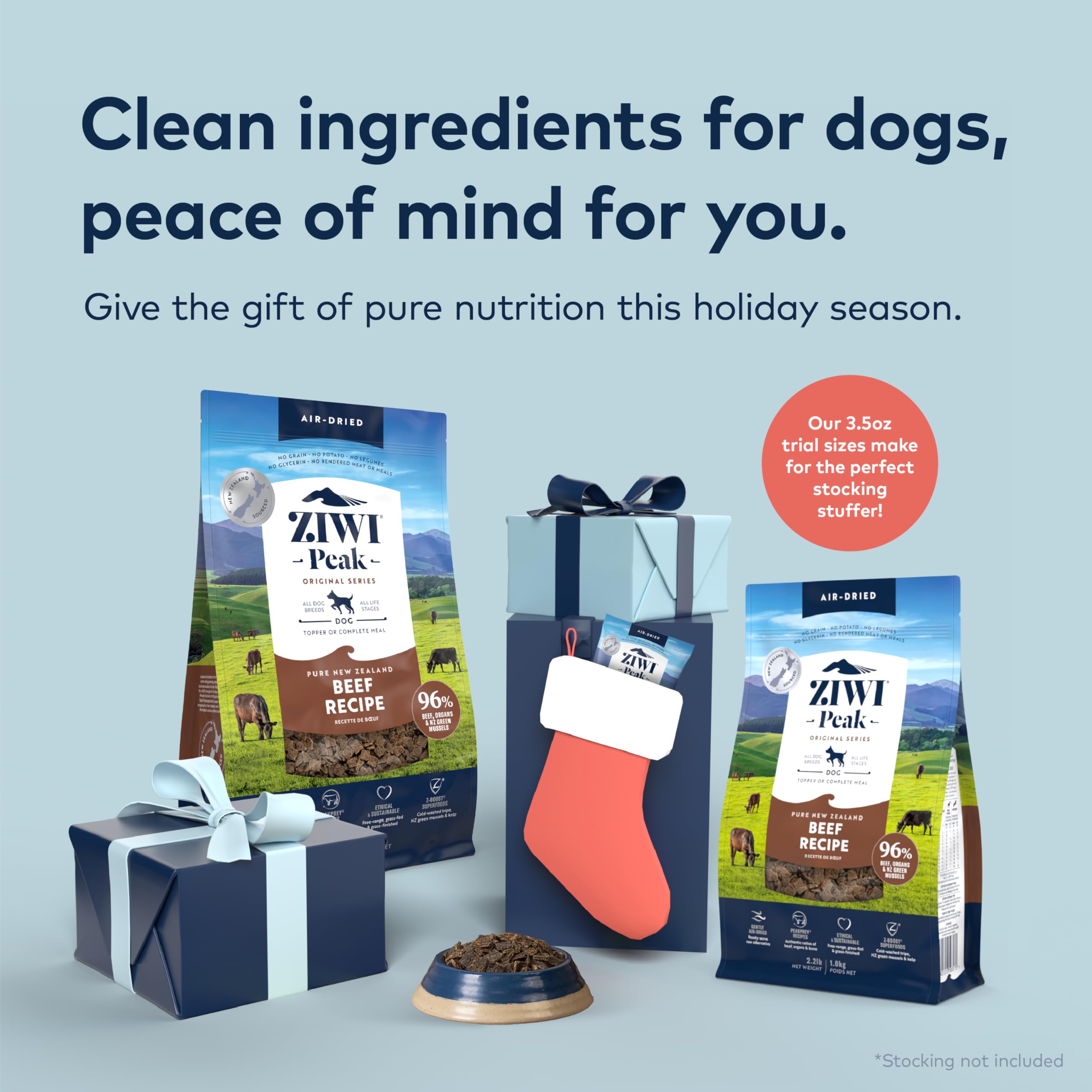 ZIWI Peak Air-Dried Dog Food - Lamb, Grain Free, High Protein, 3.5oz