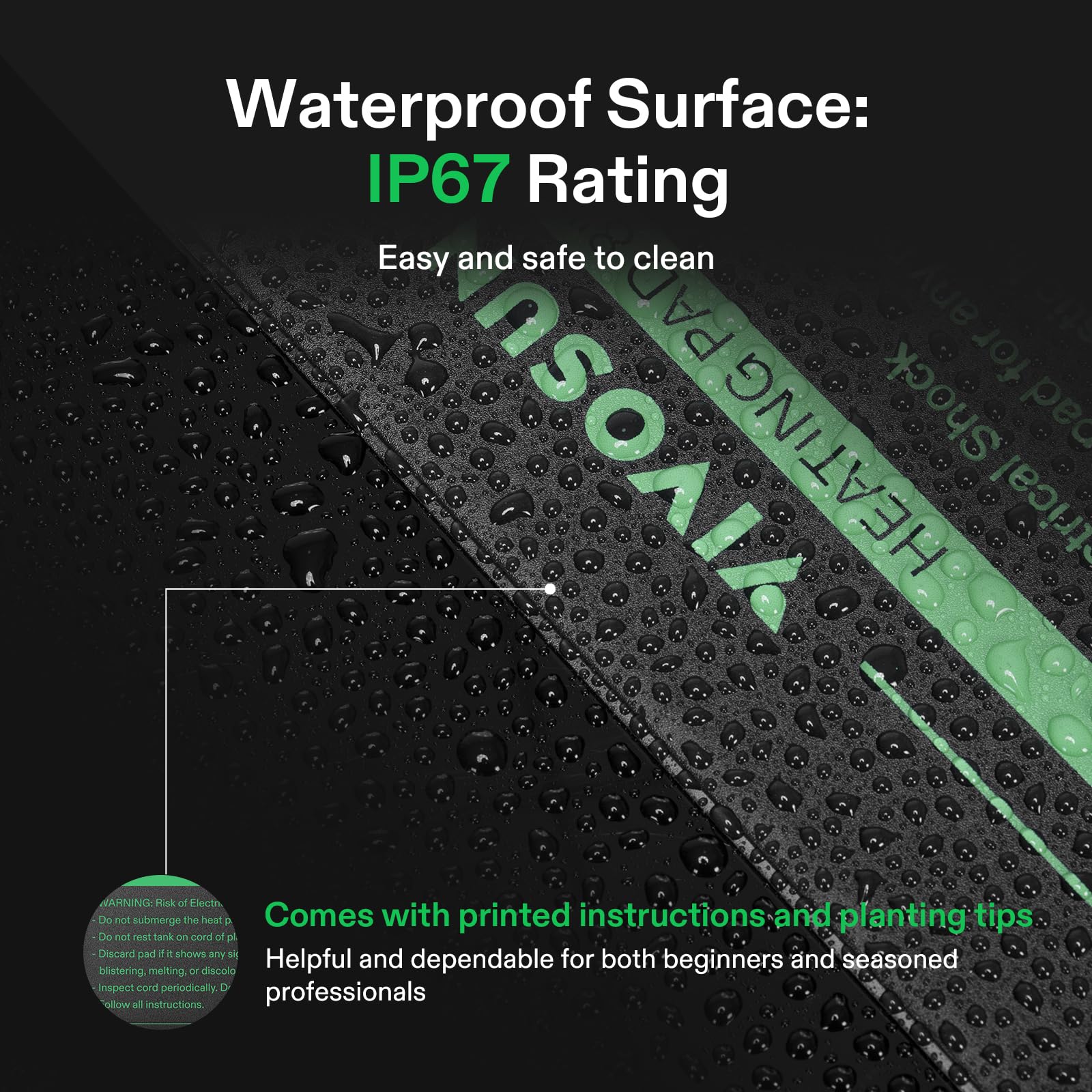 Vivosun Reptile Heating Pad 8X18 Inch With Thermostat Combo Under Tank Terrarium Heating Mat For Turtles, Lizards, Frogs, And Ot