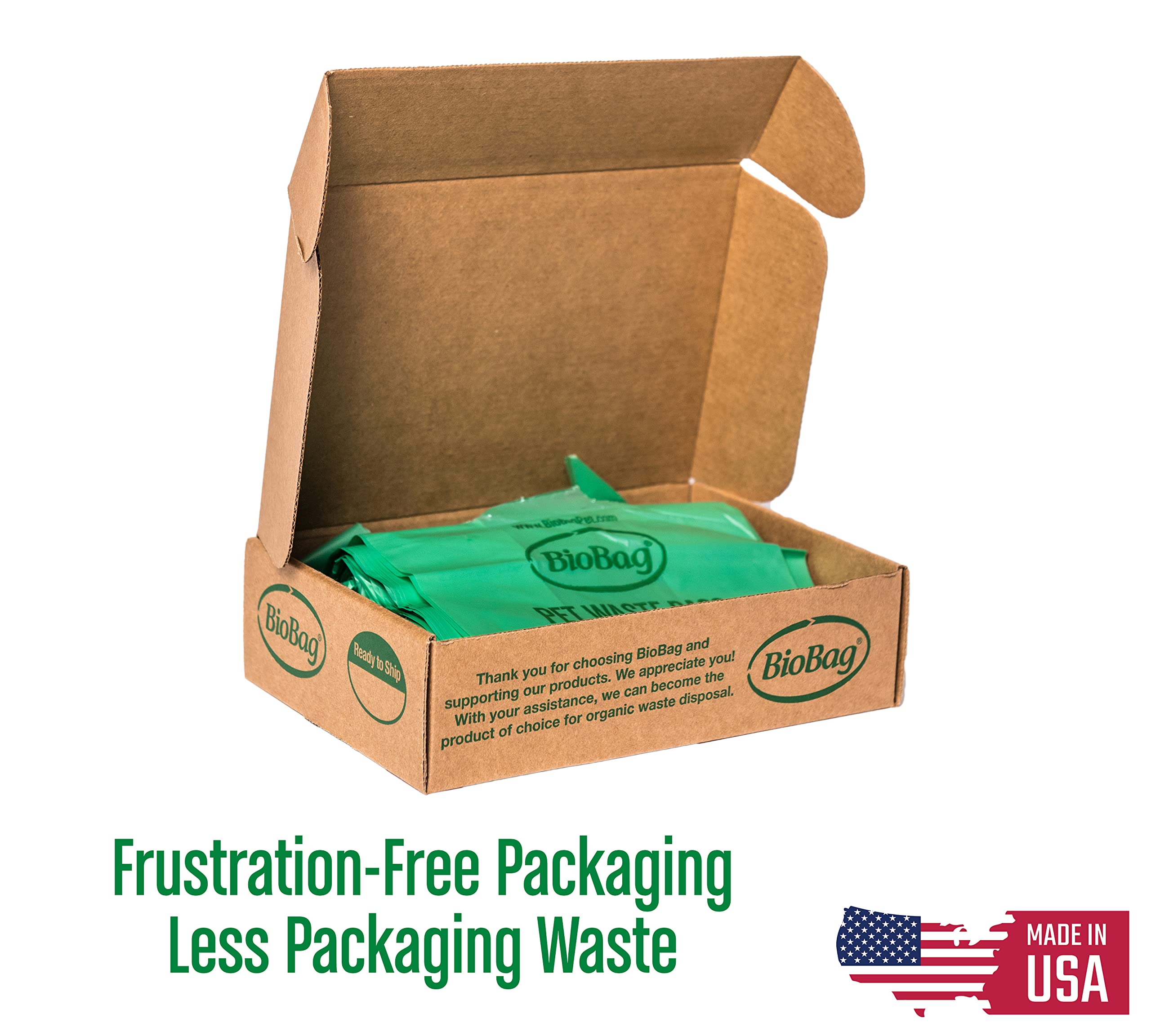 Biobag Premium Pet Waste Bags With Handles, Standard Size, 150 Count, Great For All Dog Breeds