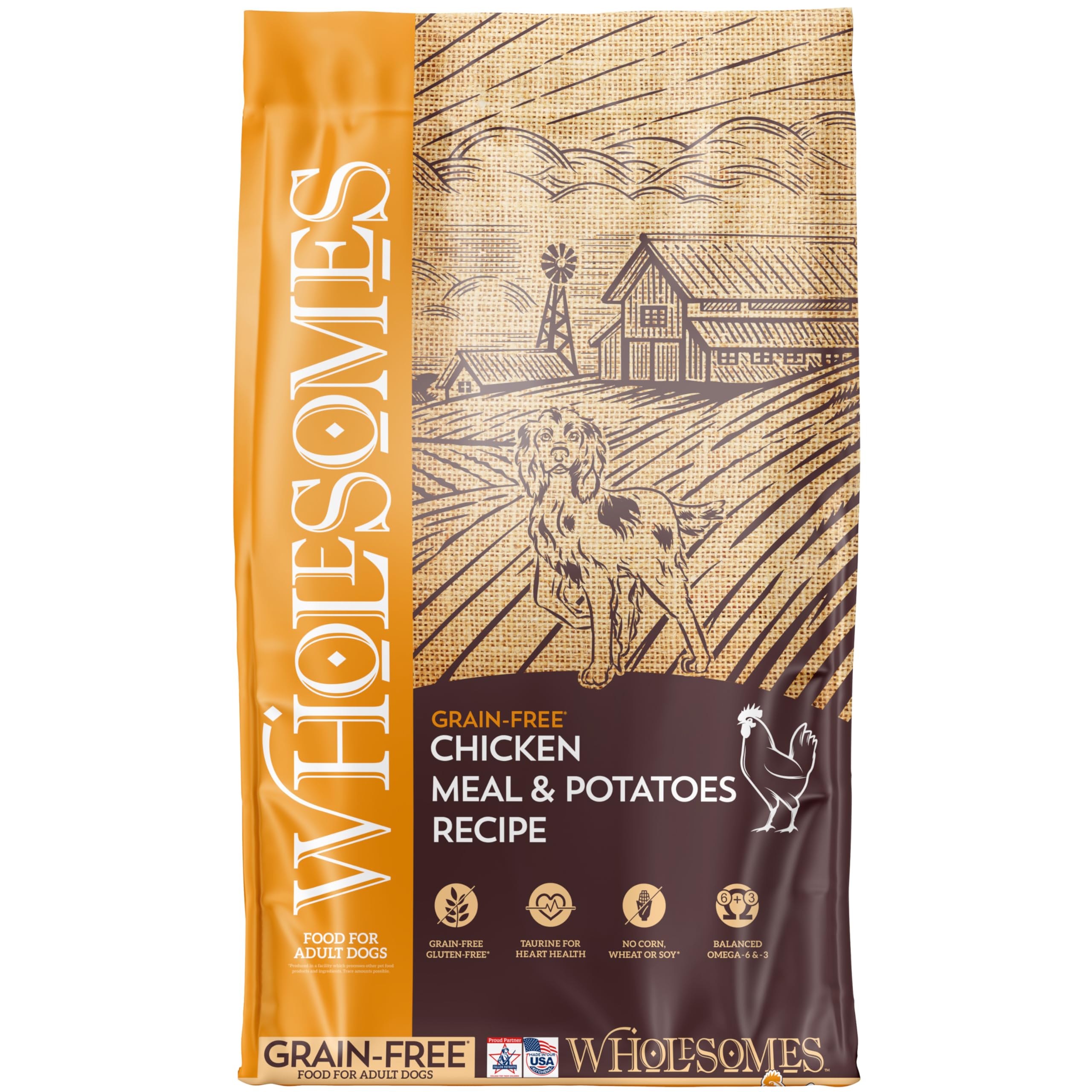 Wholesomes Chicken Meal & Potatoes Grain-Free Dry Dog Food 35 lb