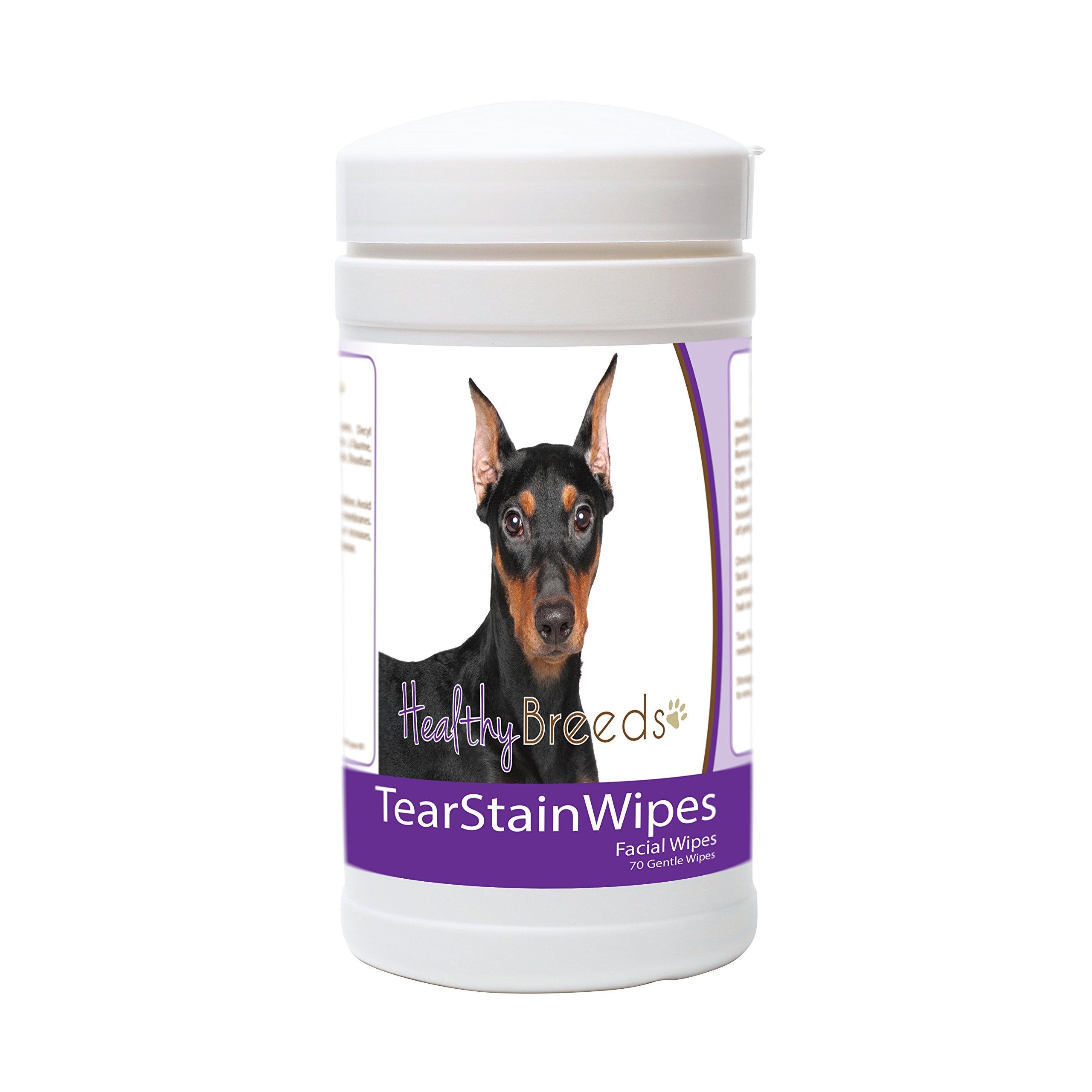 Healthy Breeds German Pinscher Tear Stain Wipes 70 Count