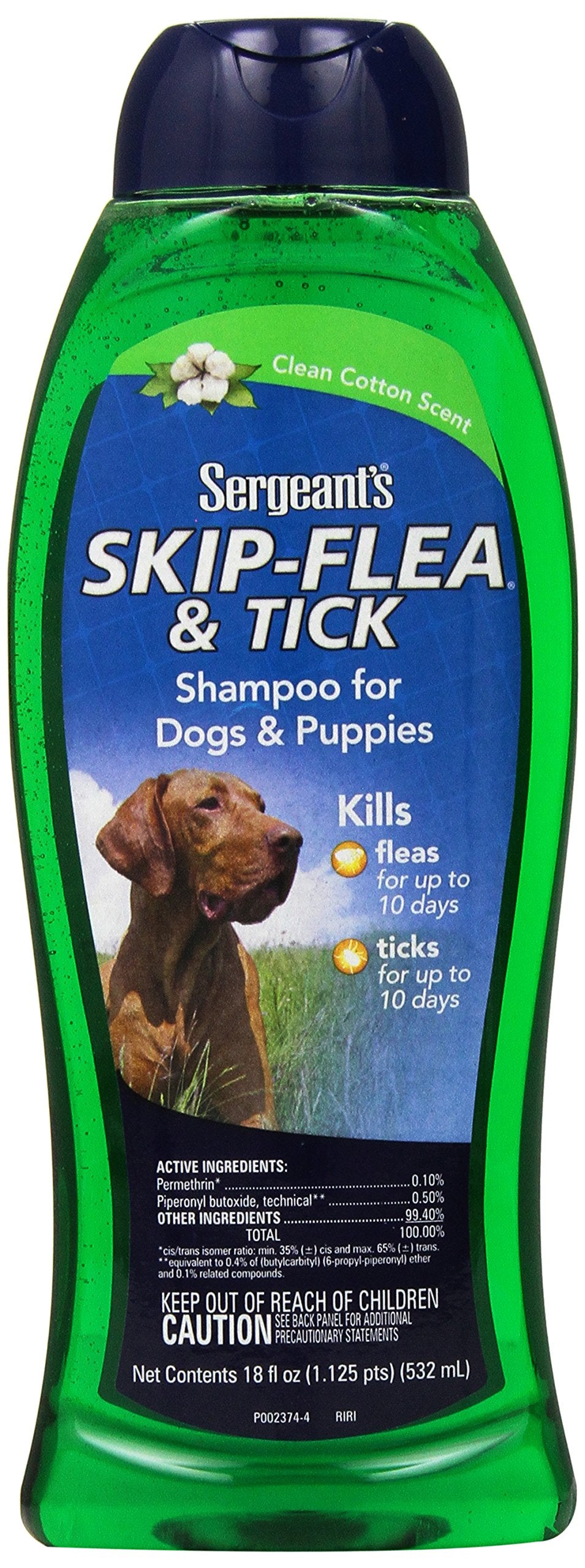 Sergeants Skip-Flea Flea And Tick Shampoo For Dogs Clean Cotton Scent