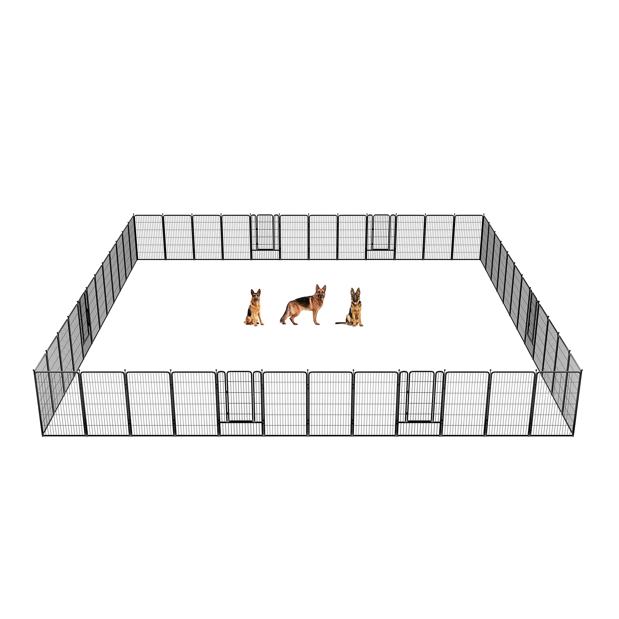 Fxw Rollick Dog Playpen For Yard, Rv Camping, 45 Inch 48 Panels For Large Dogs│Patented