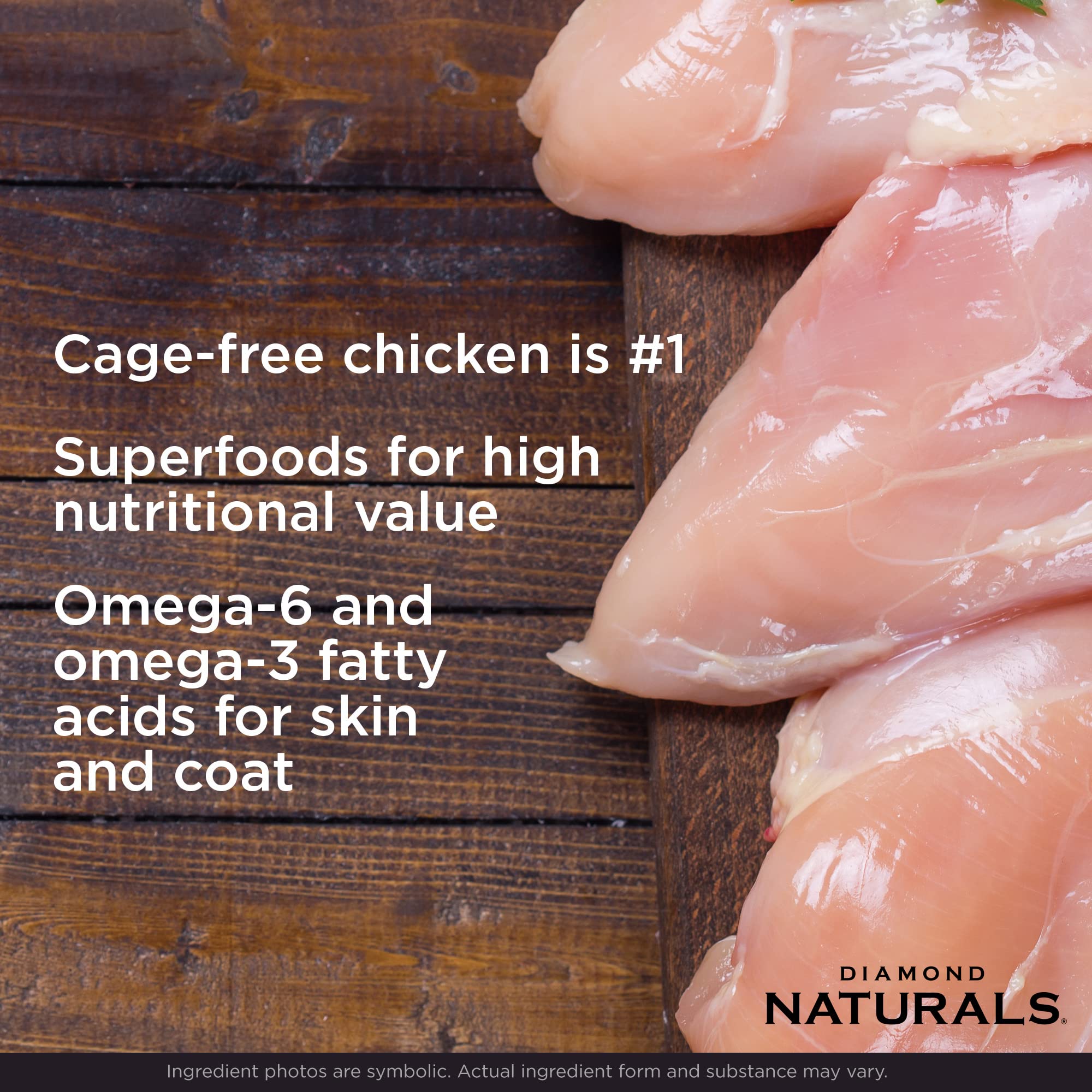 Diamond Naturals Senior Real Meat Recipe Premium Dry Dog Food With Real Cage Free Chicken 6lb