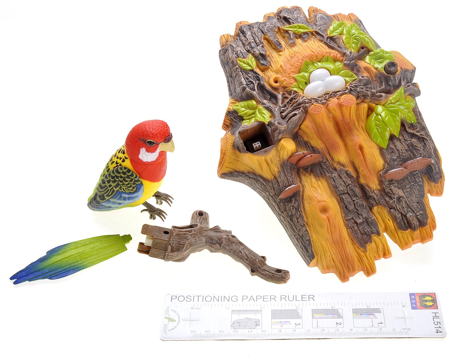 PowerTRC Chirping & Dancing Bird with Motion Sensor - Adorable Wall Decoration, Pet Bird Novelty Gift, 1 Set