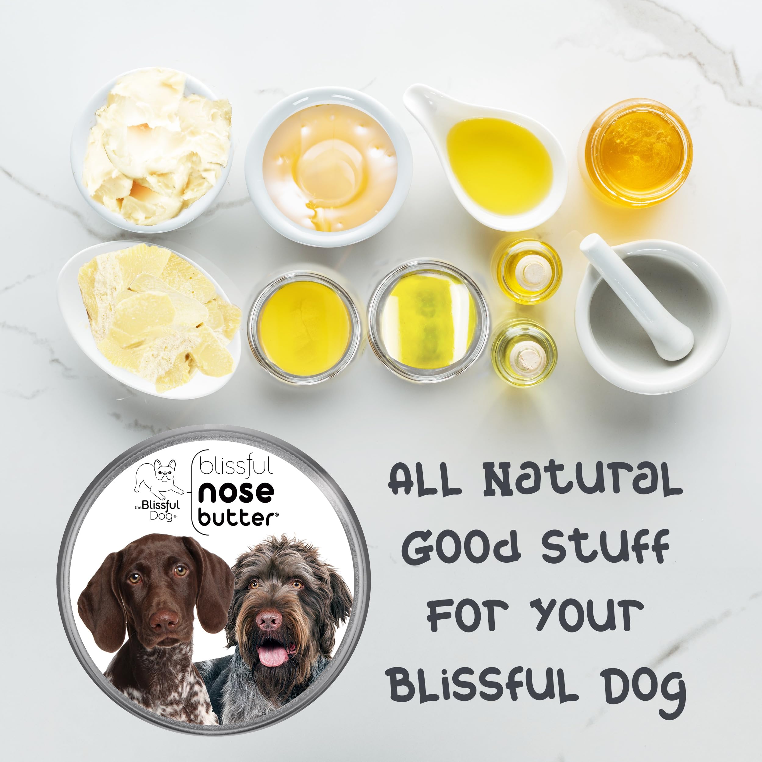 The Blissful Dog German Shorthaired Pointer Unscented Nose Butter - Dog Nose Butter, 1 Ounce