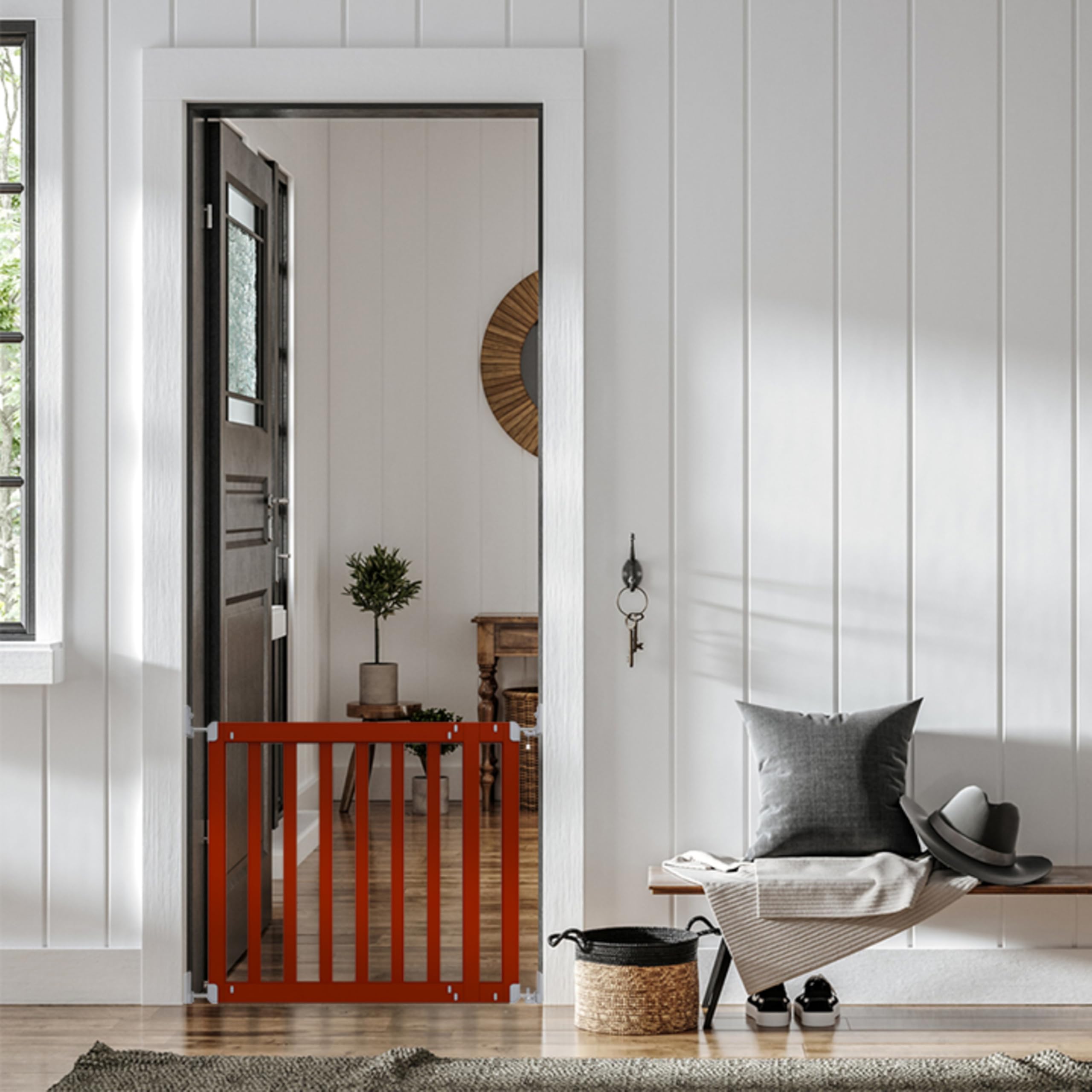 Ingenuity The Doorway 36S Series Custom Collection, Safety Pet & Baby Gate, 30''-36'' Wide, 28'' Tall, Pressure or Hardware Moun