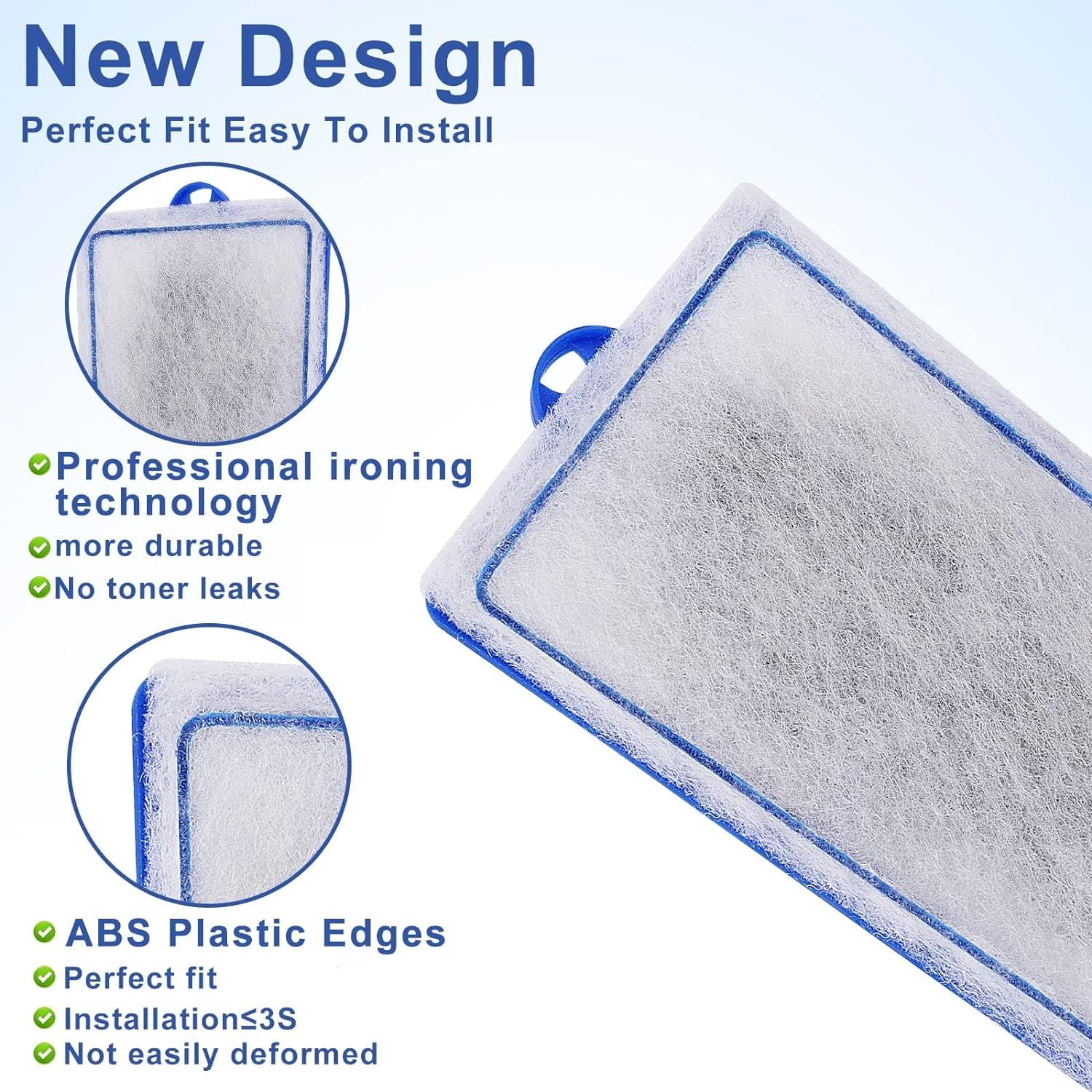 xbbwmrs 12-Pack Large Aquarium Filter Cartridges for Whisper Bio-Bag Filters - Model L12