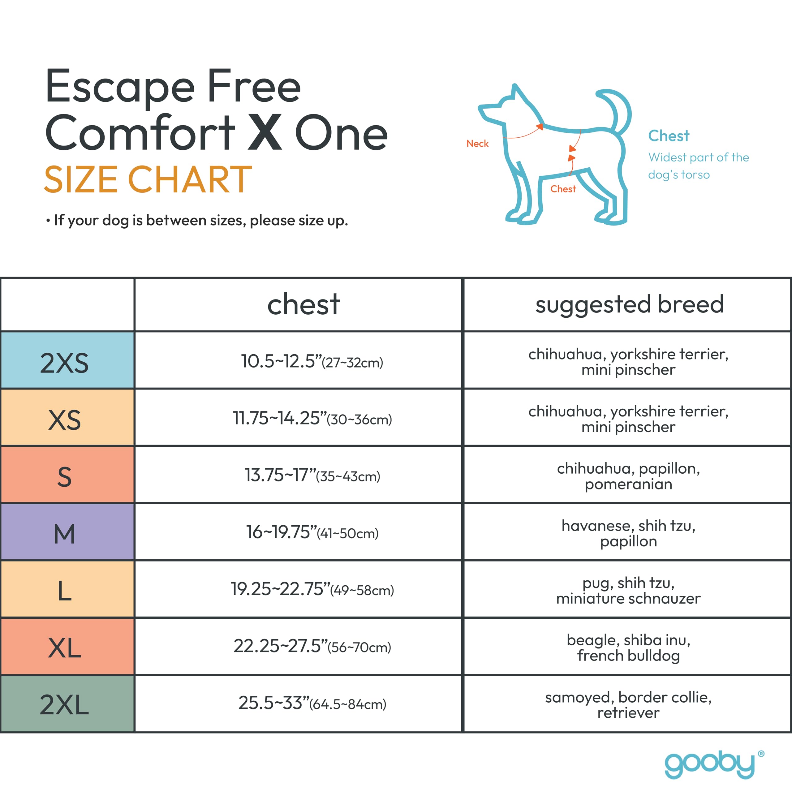 Gooby Comfort X One Dog Harness - Head-In Dog Harness For Small & Medium Sized Dogs - Escape-Free & Choke Free - Breathable Mesh