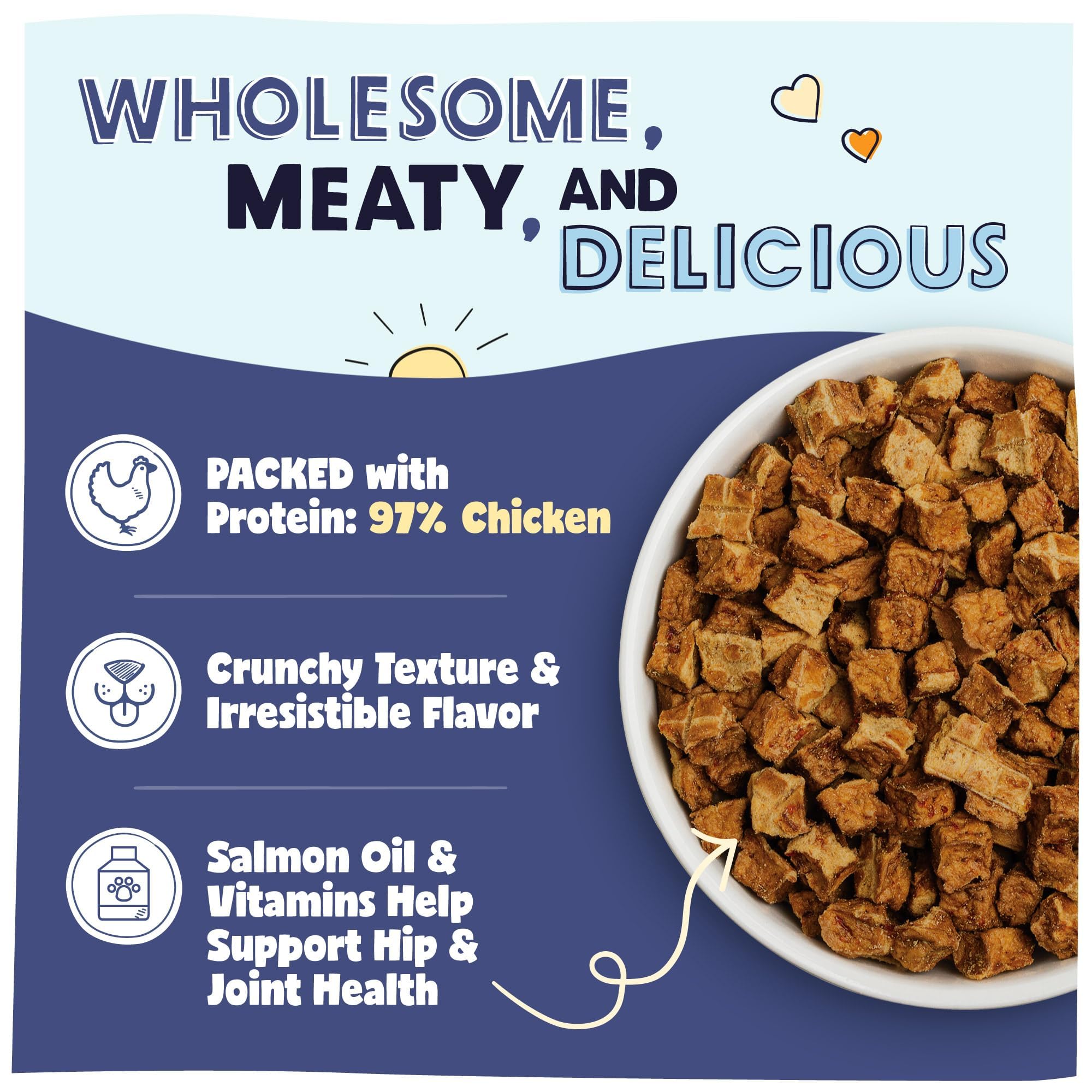 Pawstruck All Natural Air Dried Dog Food, Grain-Free, High Protein, 2lb Bag, Made in USA, Non-GMO, Vet Recommended