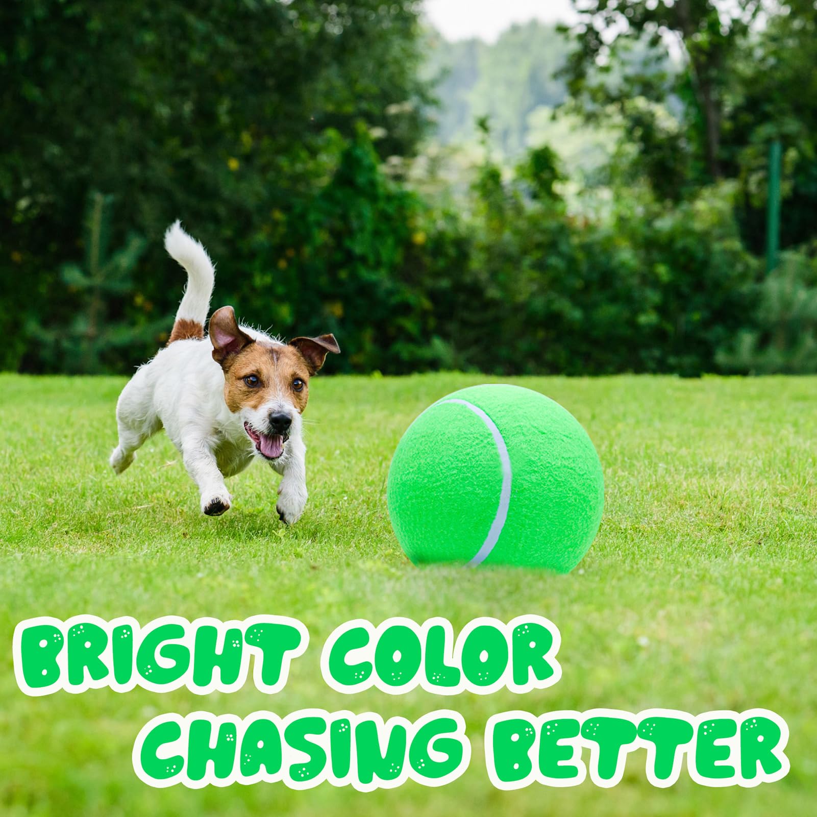 Banfeng Large Dog Tennis Ball,9.5' Giant Doy Sport Ball Toy,Pet Birthday Present Interactive Dog Toys For Small Medium Large Dog (Green)
