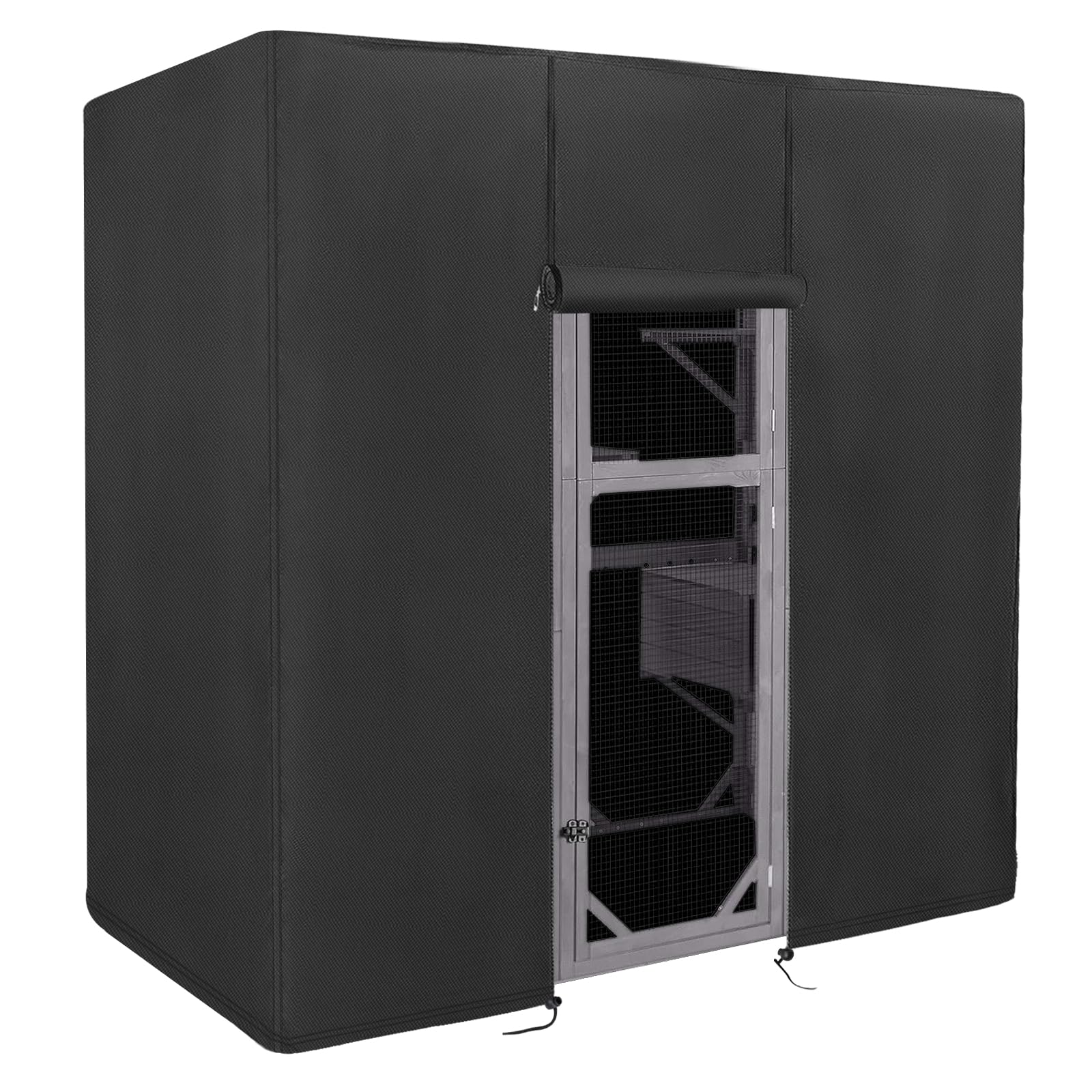 Kingling Outdoor Cat House Cover, Waterproof And Dustproof Protection Cover For Large Cat Cage Condo/Cat House Cover - 75'' L X 