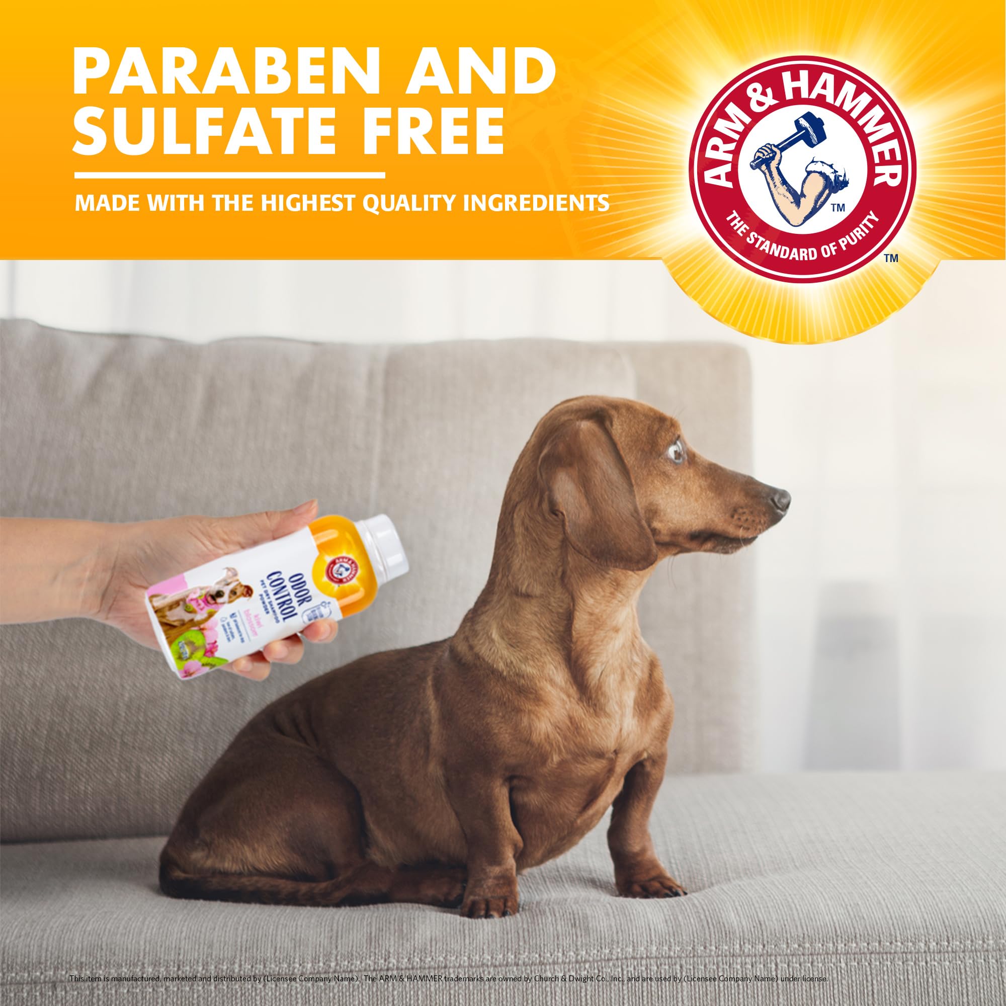 Arm & Hammer For Pets Odor Control Dry Shampoo Powder For Dogs, Best Odor Eliminating Waterless Shampoo For Dogs & Puppies, Kiwi