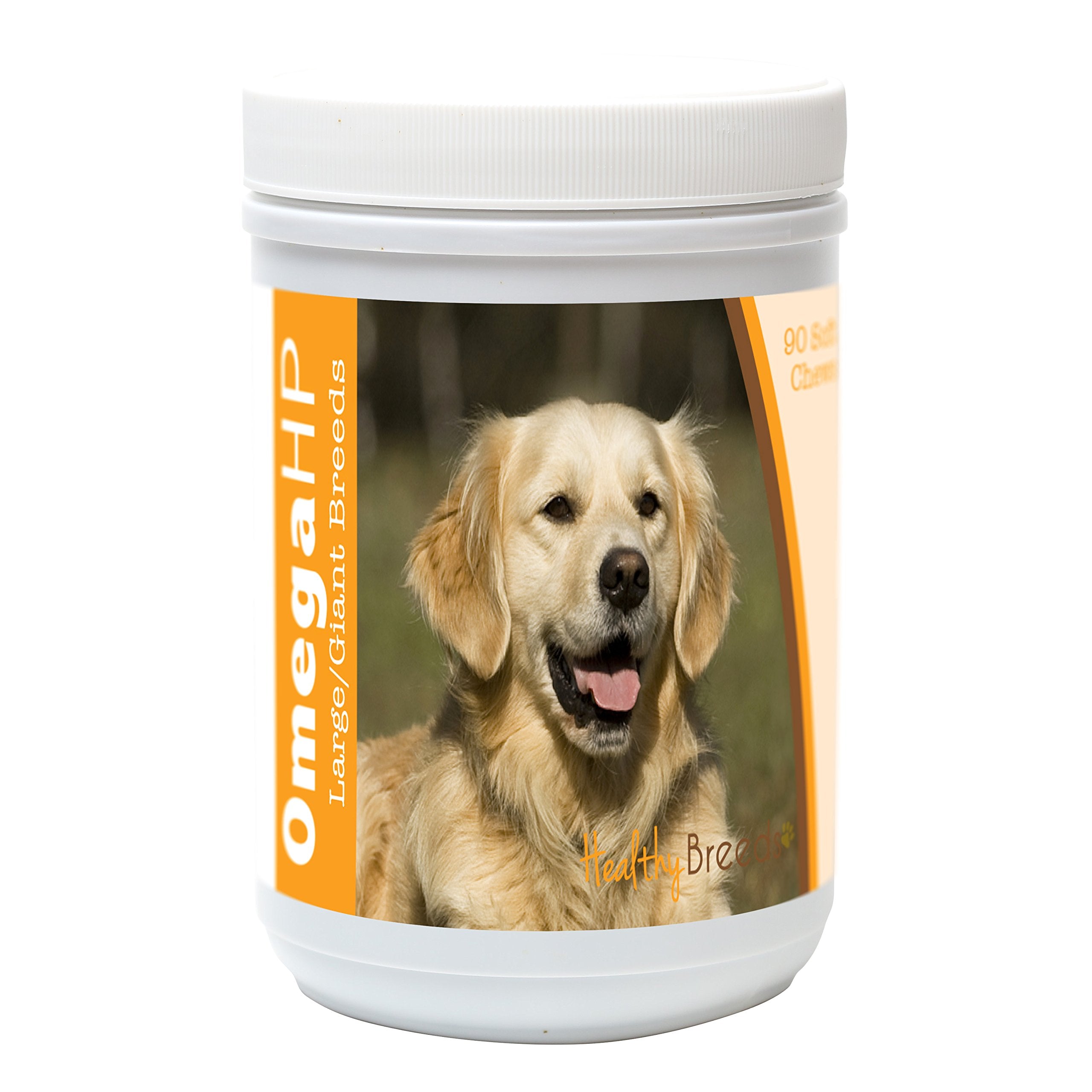 Healthy Breeds Golden Retriever Omega HP Fatty Acid Skin and Coat Support Soft Chews 90 Count