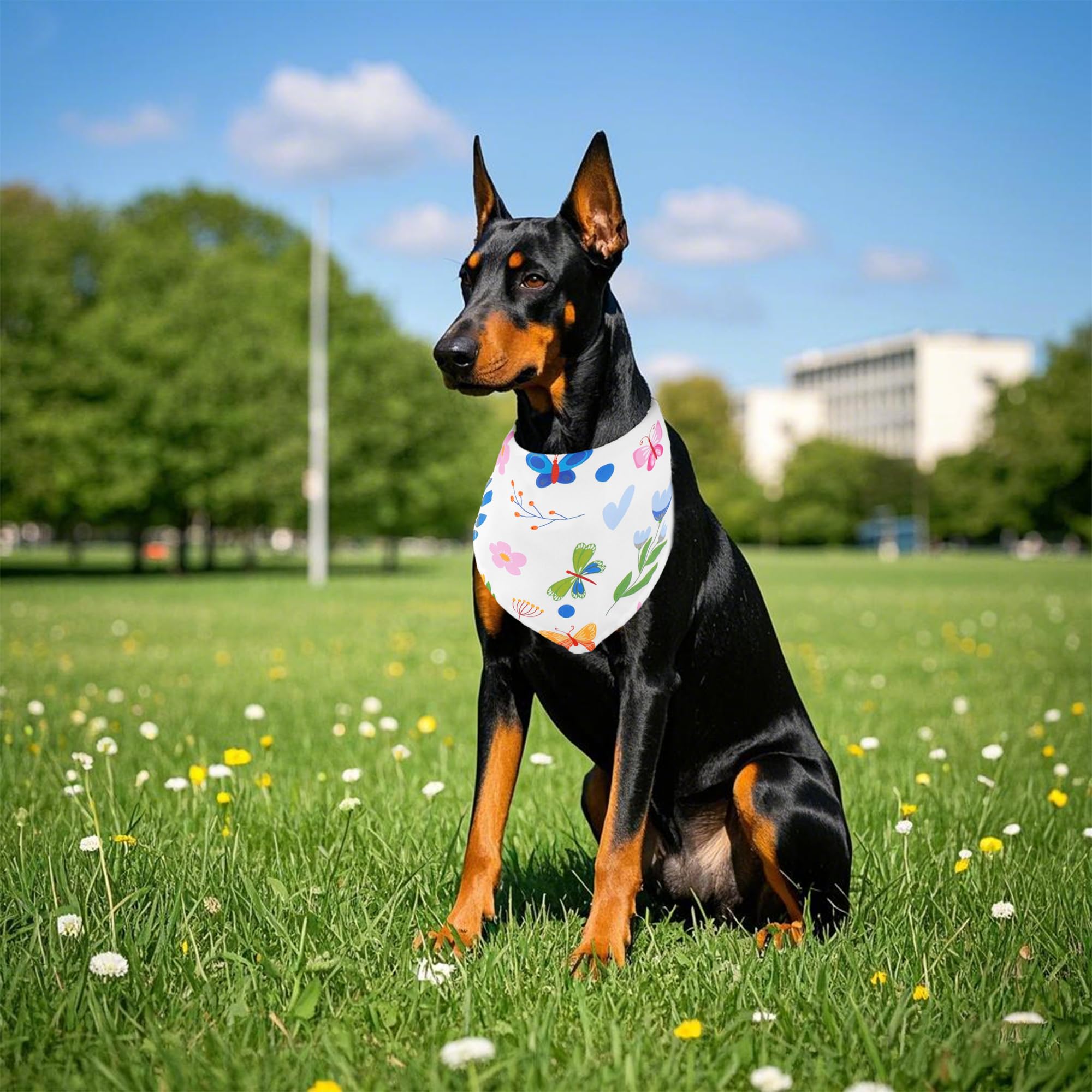 Pai Sence 7 Pack Spring Dog Bandanas For Large Dogs Breed 33 Inch Xl Summer Flowers Dog Bandana Adjustable Polyester Scarves Gro