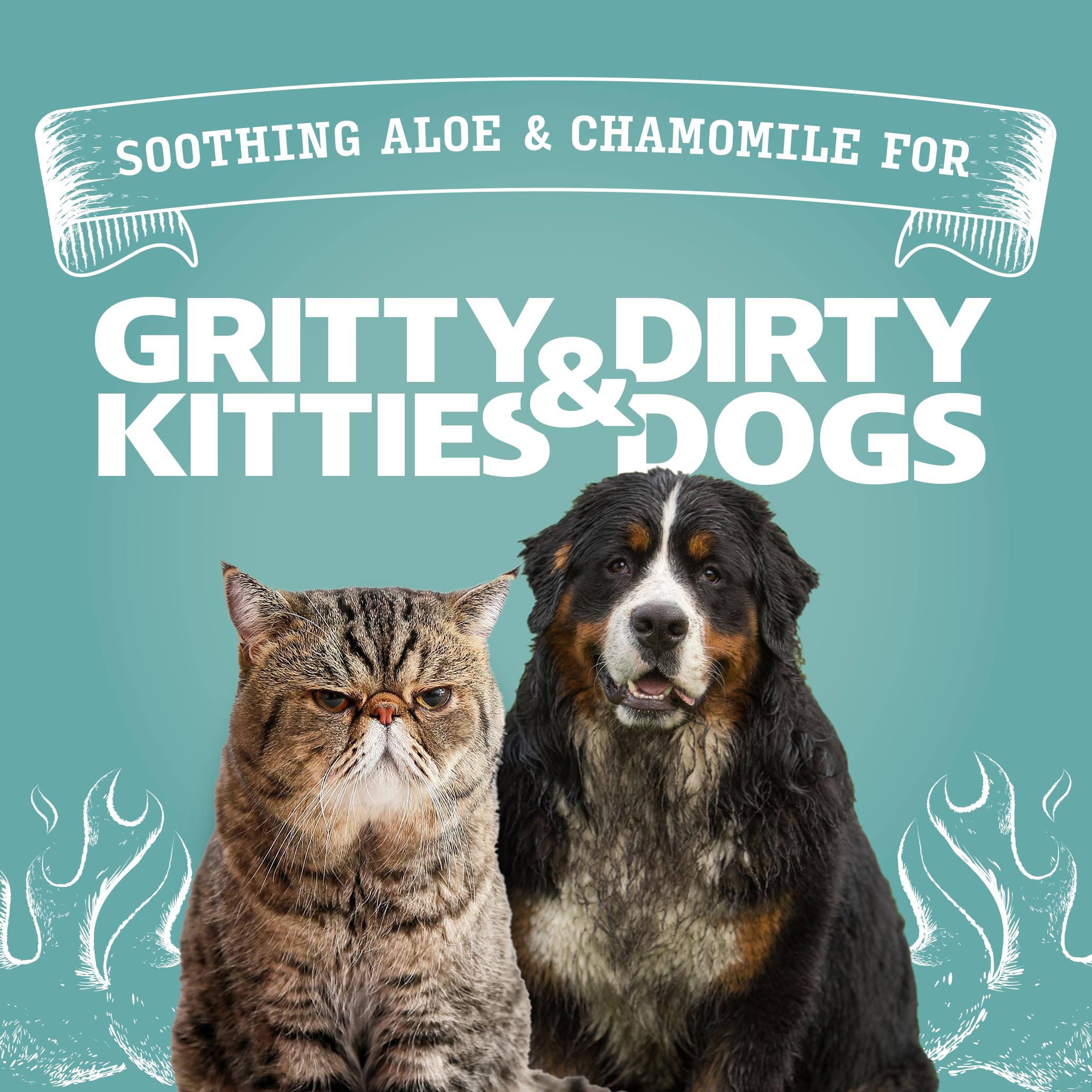 Angry Orange Pet Wipes For Dogs And Cats - Unscented And Gentle Grooming Wipes For Paws, Fur And Butt - 320 Count - Value 4 Pack