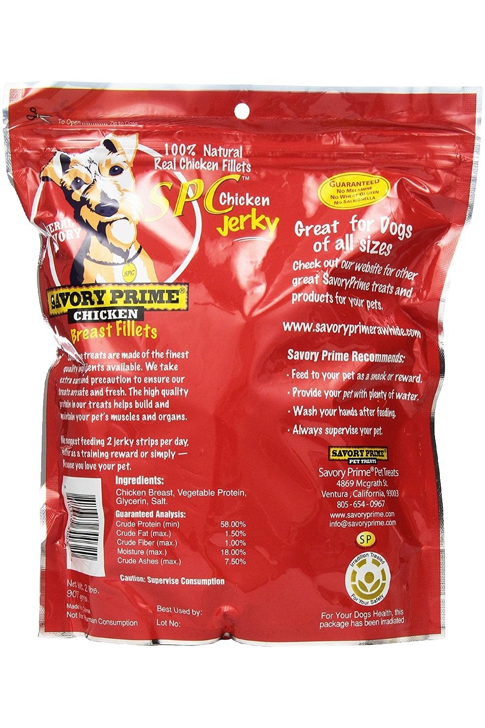 Savory Prime Chicken Jerky Treat, 32-Ounce, All Breed Sizes (49630032)