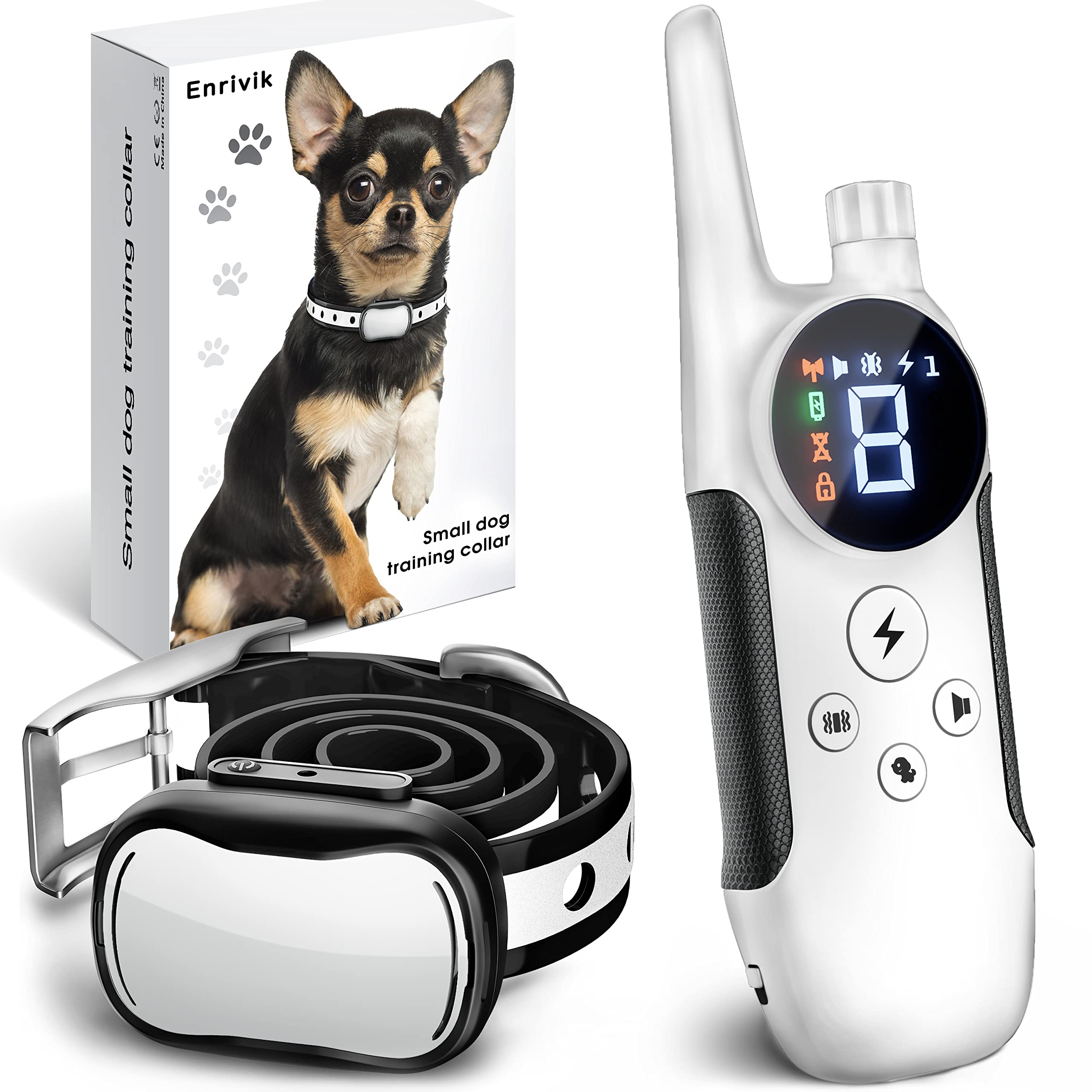 Extra Small Size Dog Training Collar With Remote For Small Dogs 5-15Lbs And Puppies With Shock - Waterproof & 1000 Ft Range