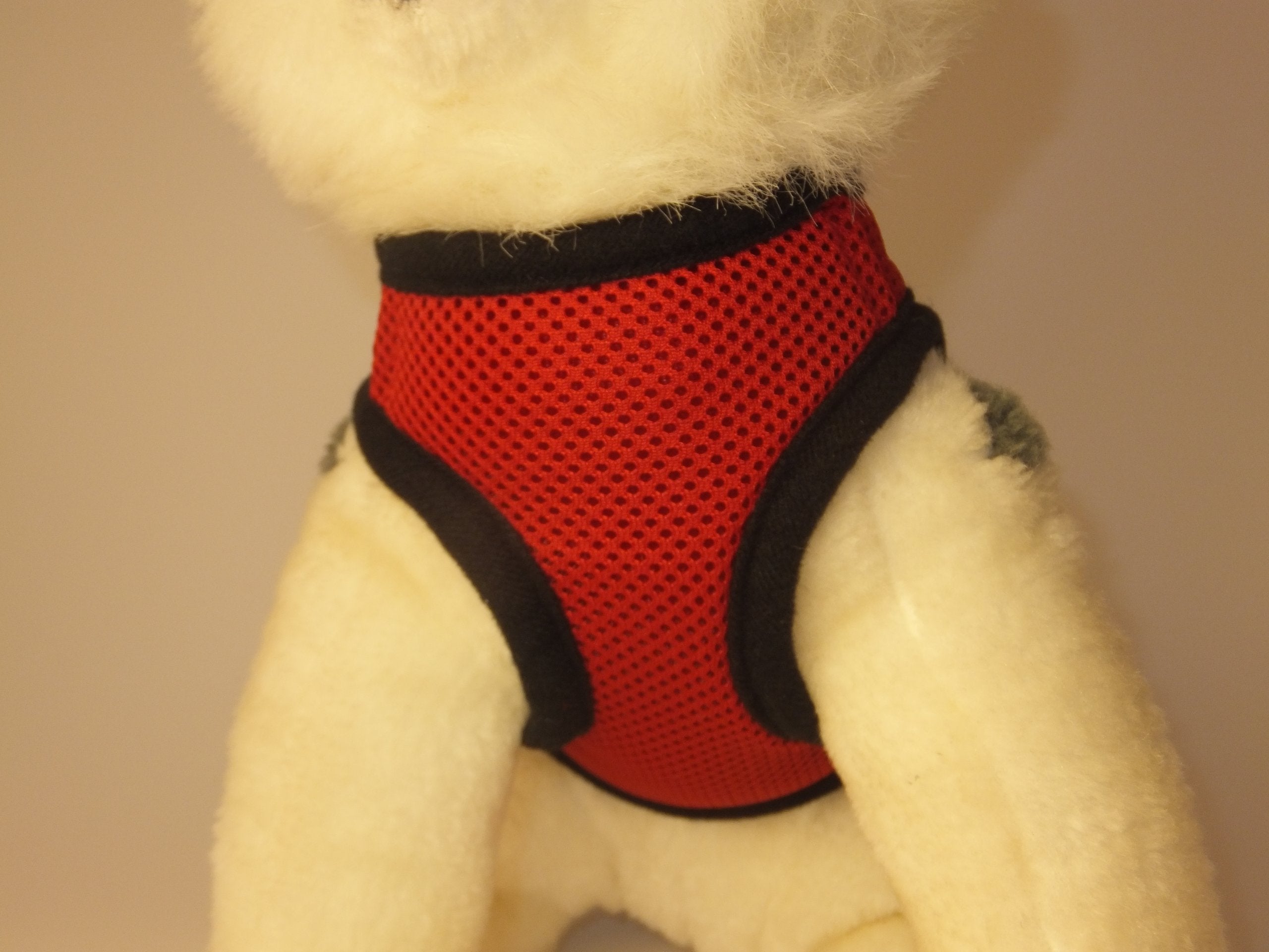 Snazzi Pet Soft Mesh Comfy Step In Dog Vest Harness Tiny Xs Small Dogs 2-16 Lbs Teacup Mini Toy Puppy (Red, Xs 9.5'-11.5' 2-4 Lbs)