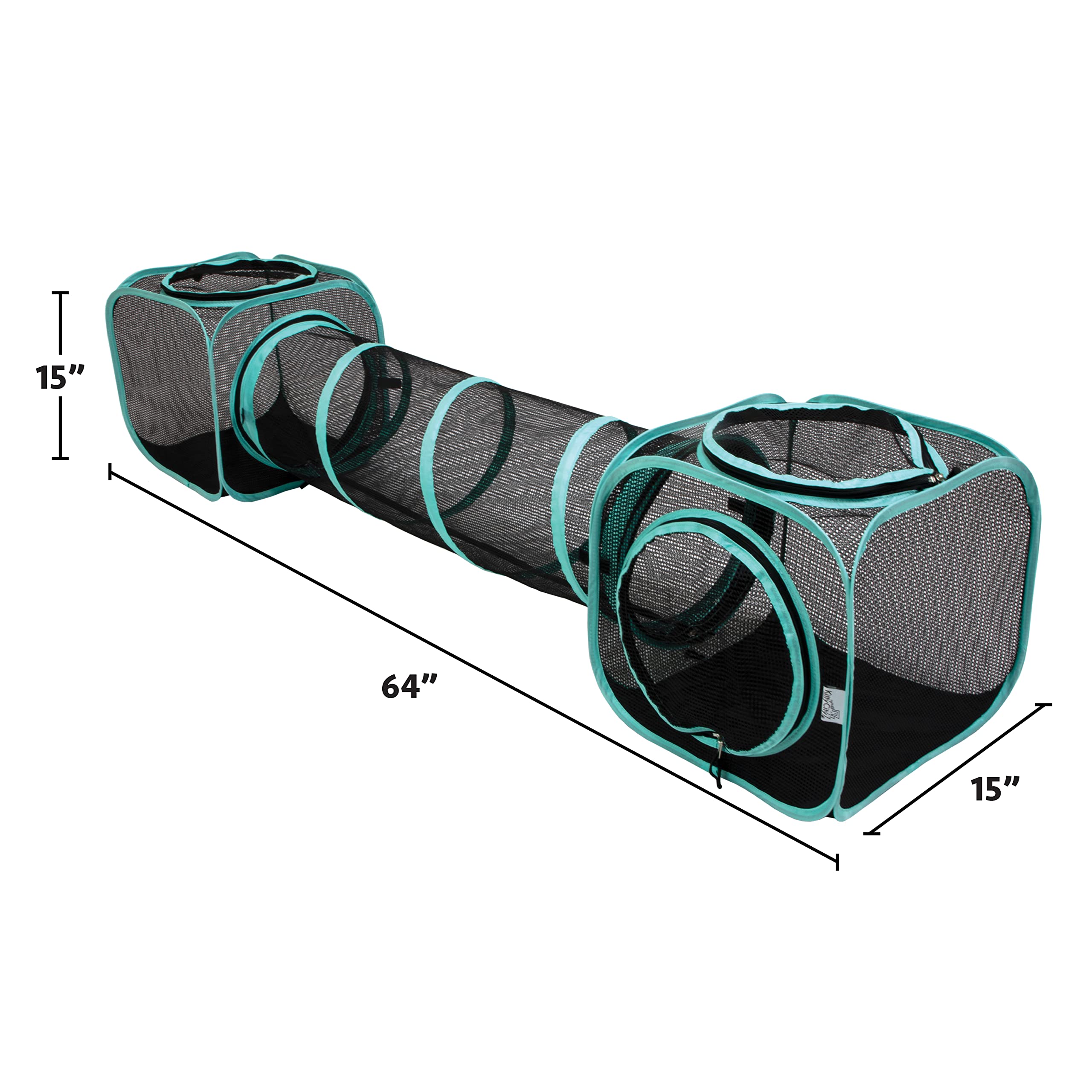 Kitty City Outdoor Catio Furniture And Play Kits For Cats, Two Way Tunnel