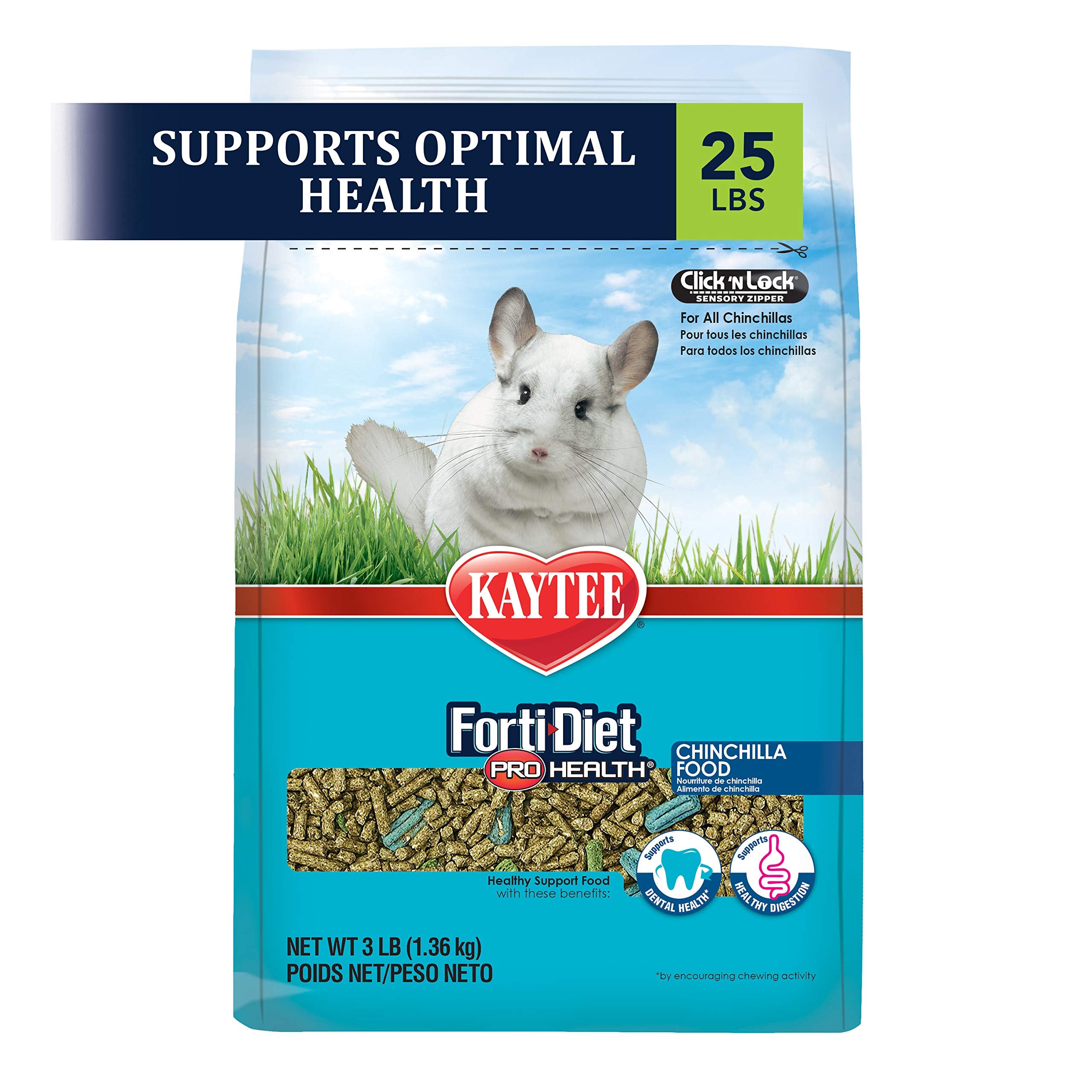 Kaytee FortiDiet Pro Health Chinchilla Food 25lb