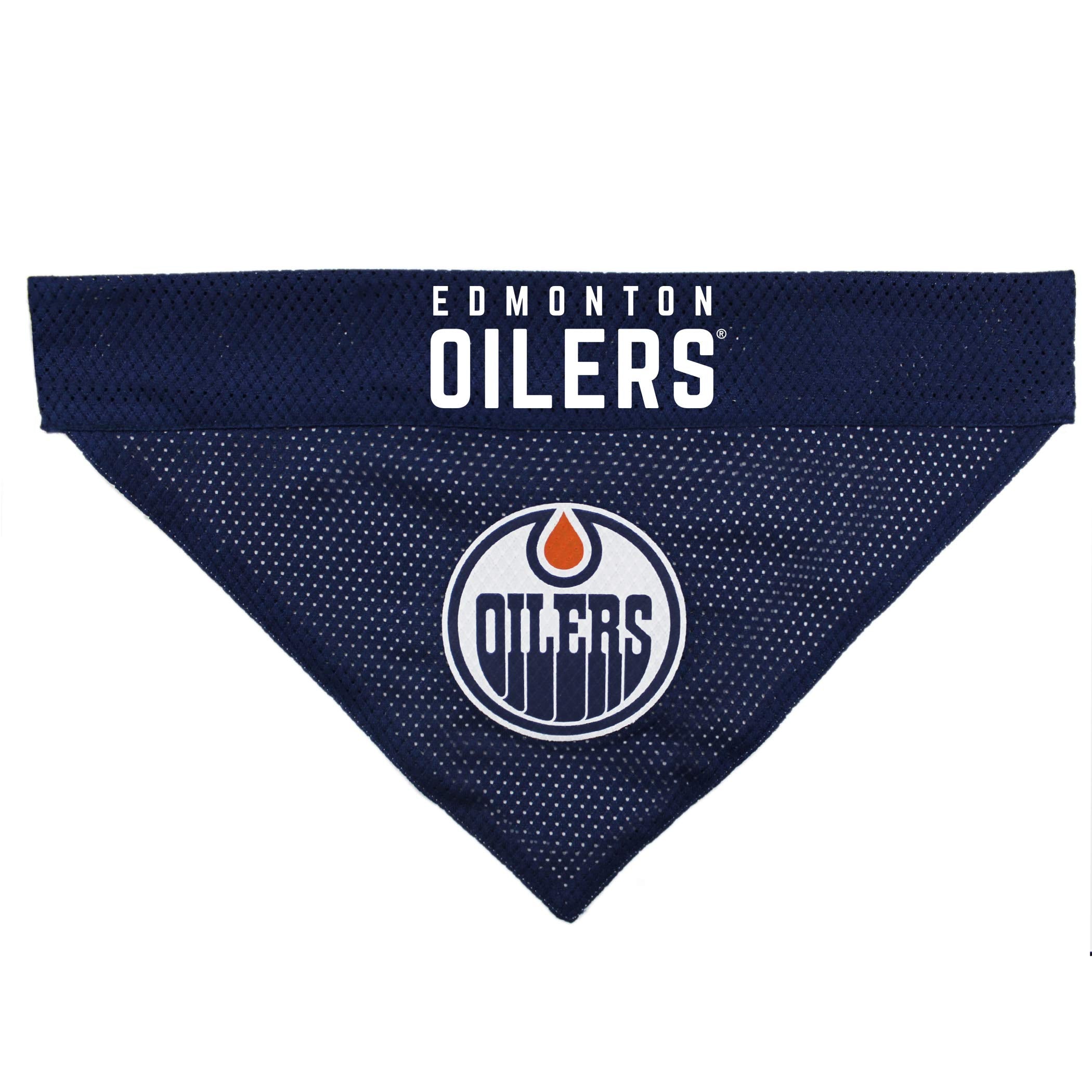 Nhl Edmonton Oilers Bandana For Dogs & Cats, Small/Medium. - Cute & Stylish Bandana! The Perfect Hockey Fan Scarf Bandana, Great
