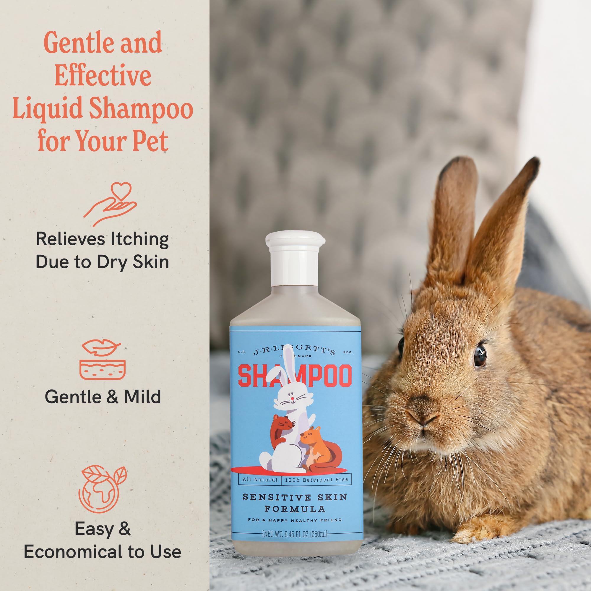 J??iggett'S Pet Shampoo Great For Sensitive Skin-Relieves Dry, Itchy Skin-Hypoallergenic And Biodegradable Formula?00% Detergent-Free