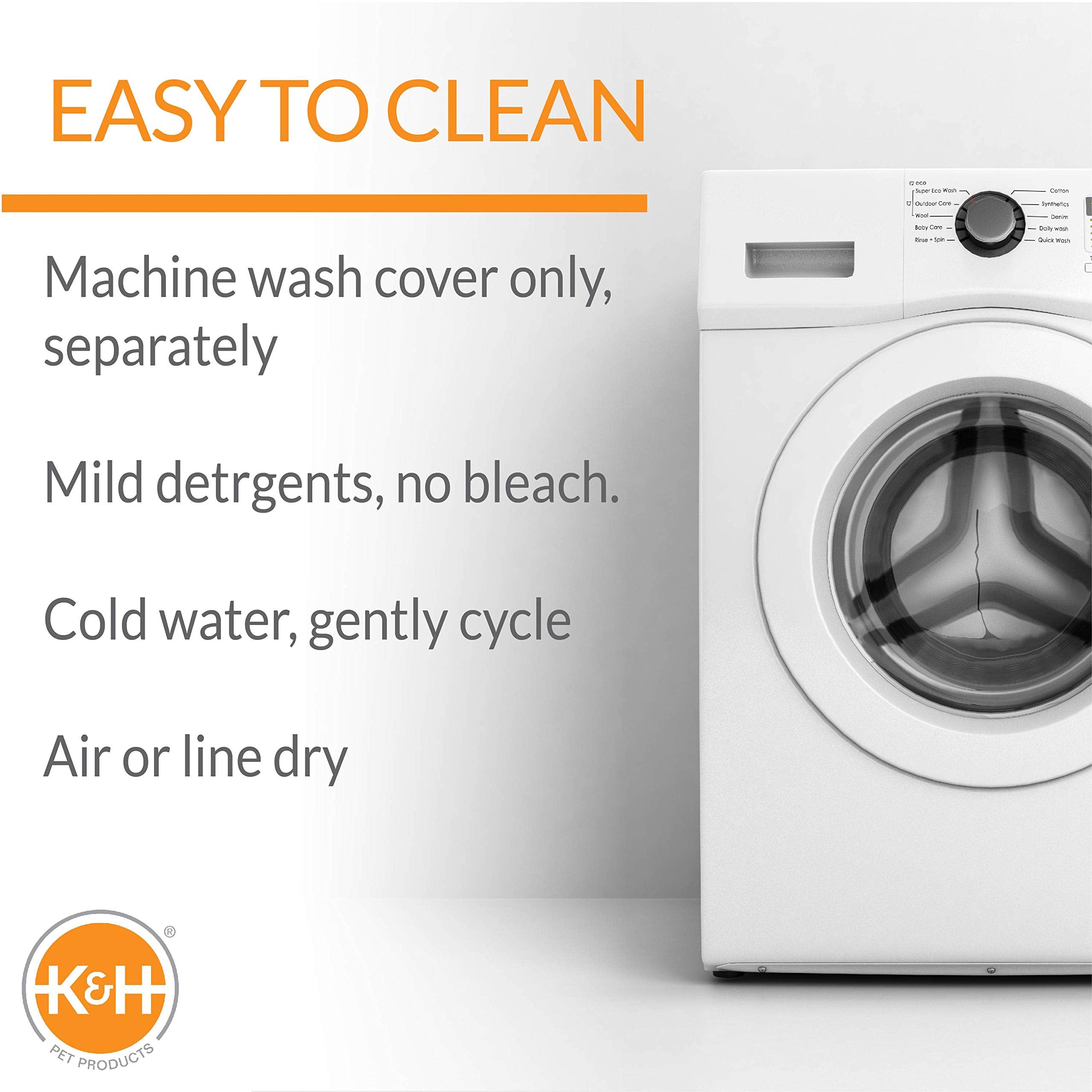 K&H Pet Products Dog Cot Replacement Cover, Designed to fit K&H Medium Pet Cots (Sold Separately), Indoor Outdoor, Breathable Co