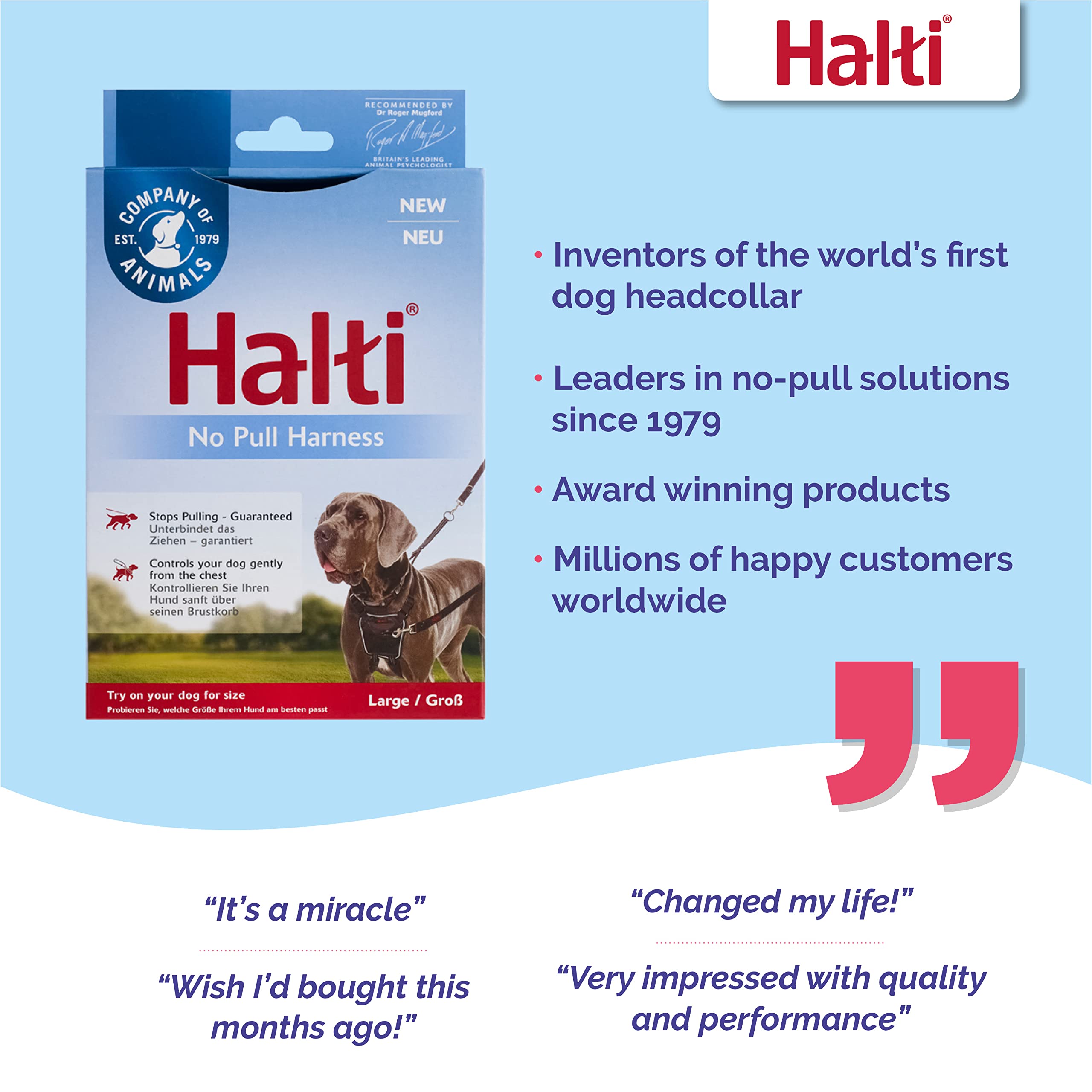 The Company Of Animals Dog Halti No Pull Harness Large