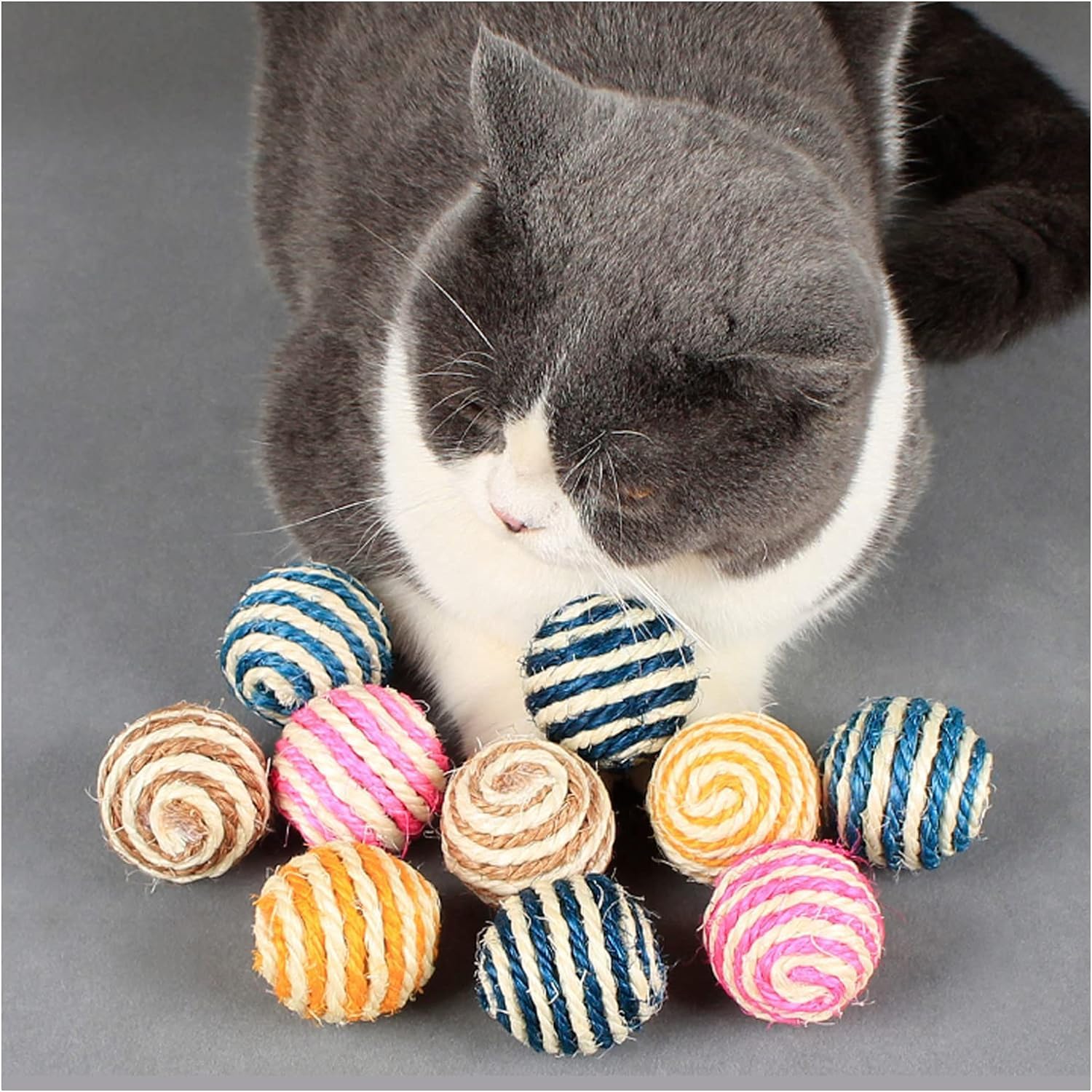 Kittupet Pet Cat Toy Cat Sisal Rope Ball Pet Interactive Toy Cat Chew Teaser Toy Kitten Chase Toy 1Pcs Quality And Creativefashi