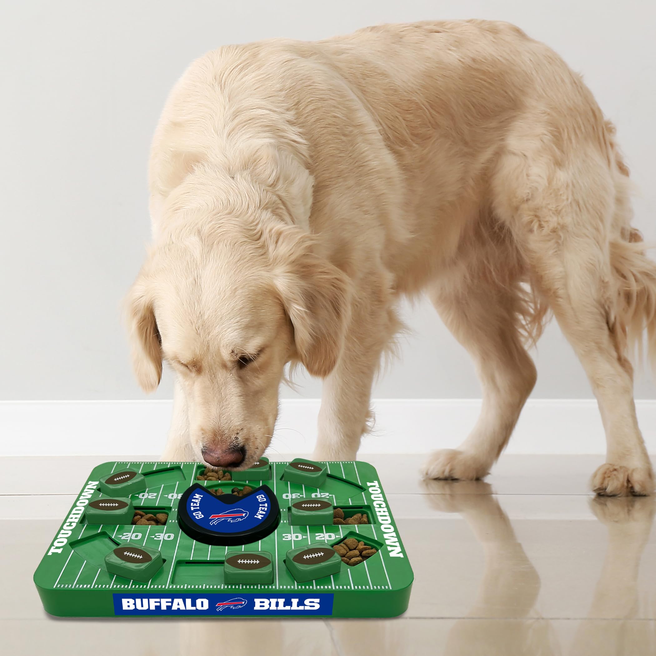 Pets First Nfl Buffalo Bills Large Puzzle Toy, Dog Puzzle Treat Toy, New Large Size, Interactive Dog Treat Toy, Dog Slow Feeding
