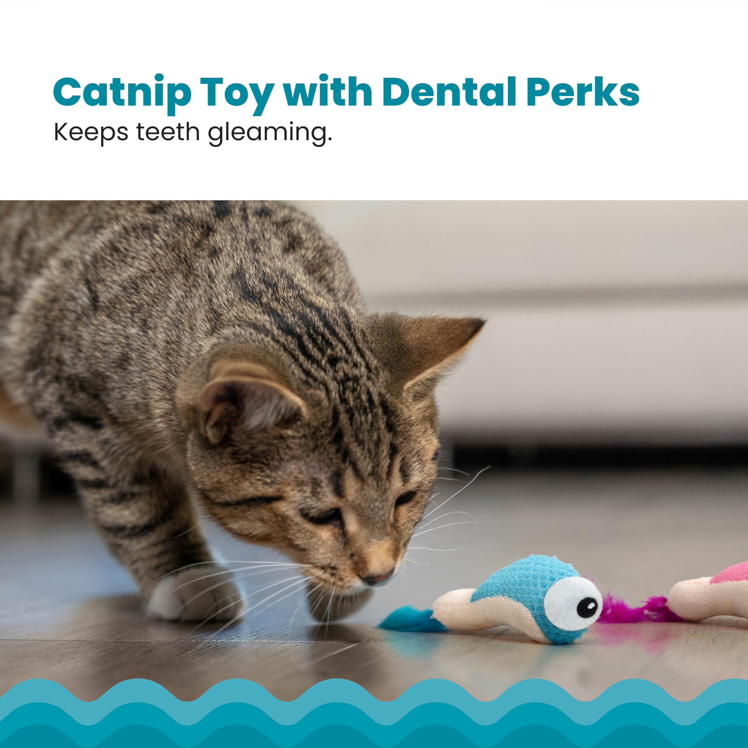 Catstages Dental Shrimpies Catnip Cat Chew Toy - 2 Pack