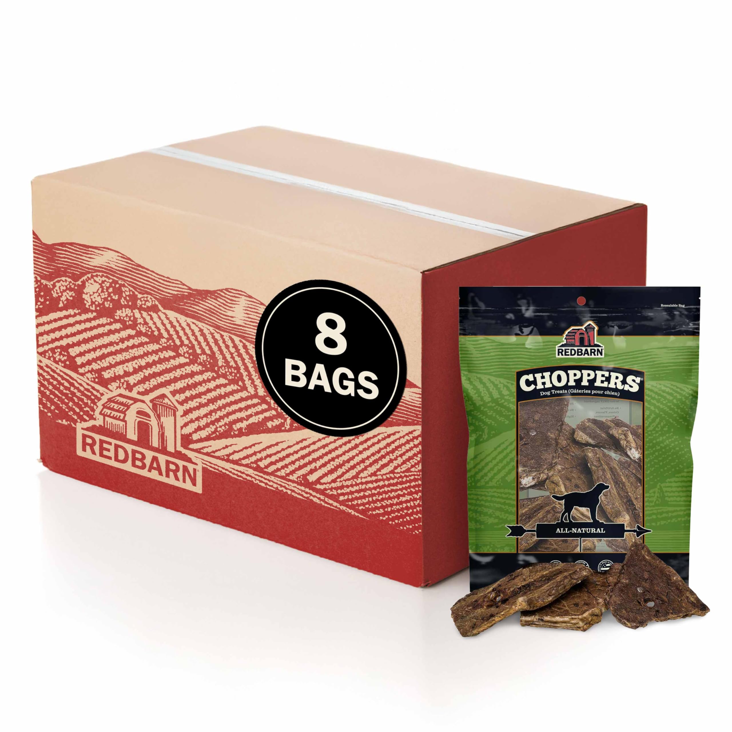 Redbarn Choppers 9oz (Case of 8 Bags)