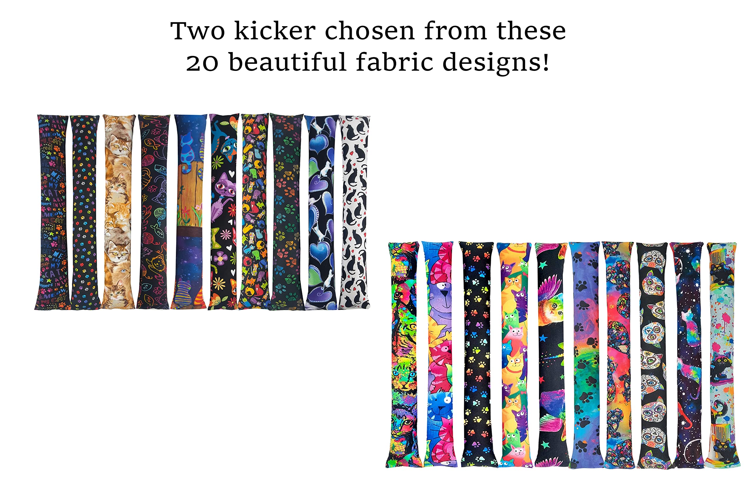 Catnip Kicker Toy 15' Set Of 2, 20 Designs/Random, Cat Kicker Toy, Silver Vine Cat Toy, Kitty Sticks, Cat Birthday Gift, Toy Fo