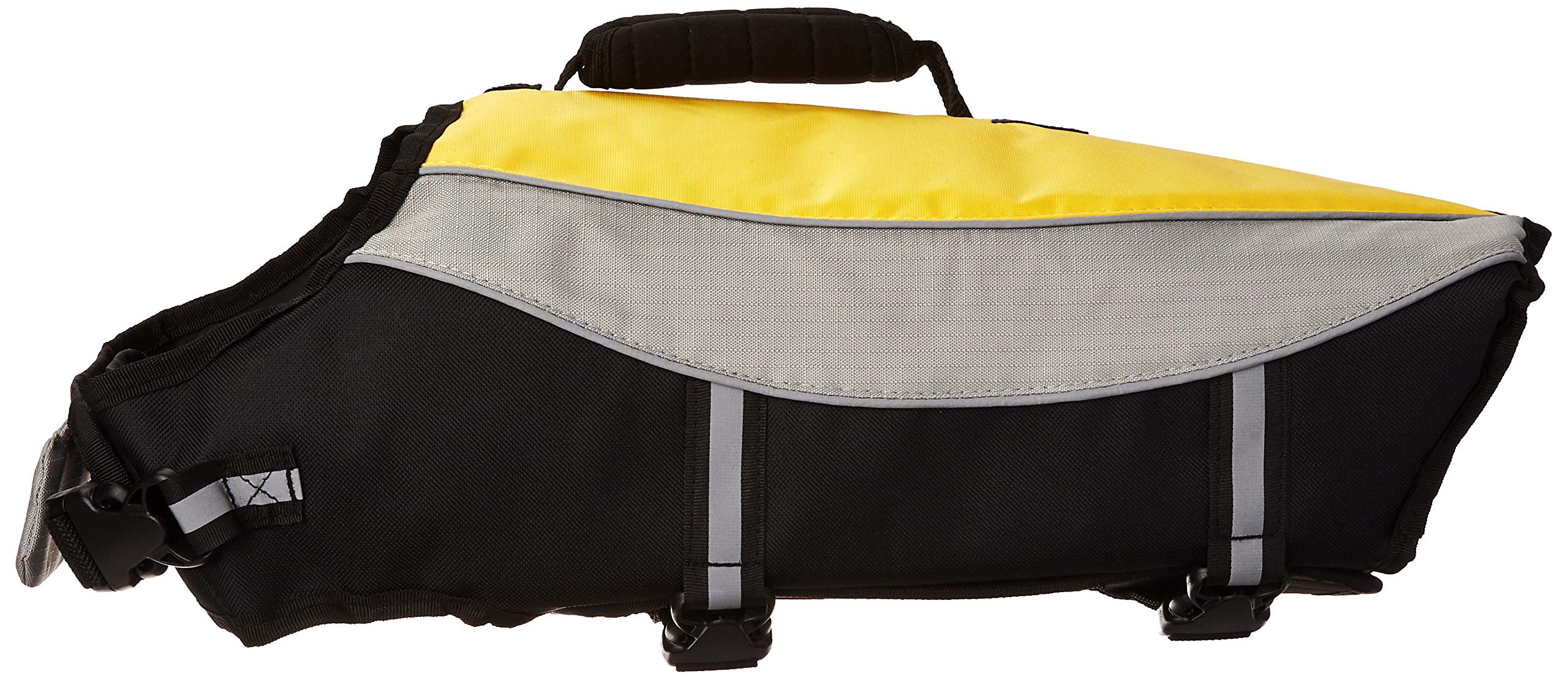 Alcott Water Adventure Life Jacket with Reflective Accents & Support Handle, Large, Neon Yellow (APL MA LG LJ)