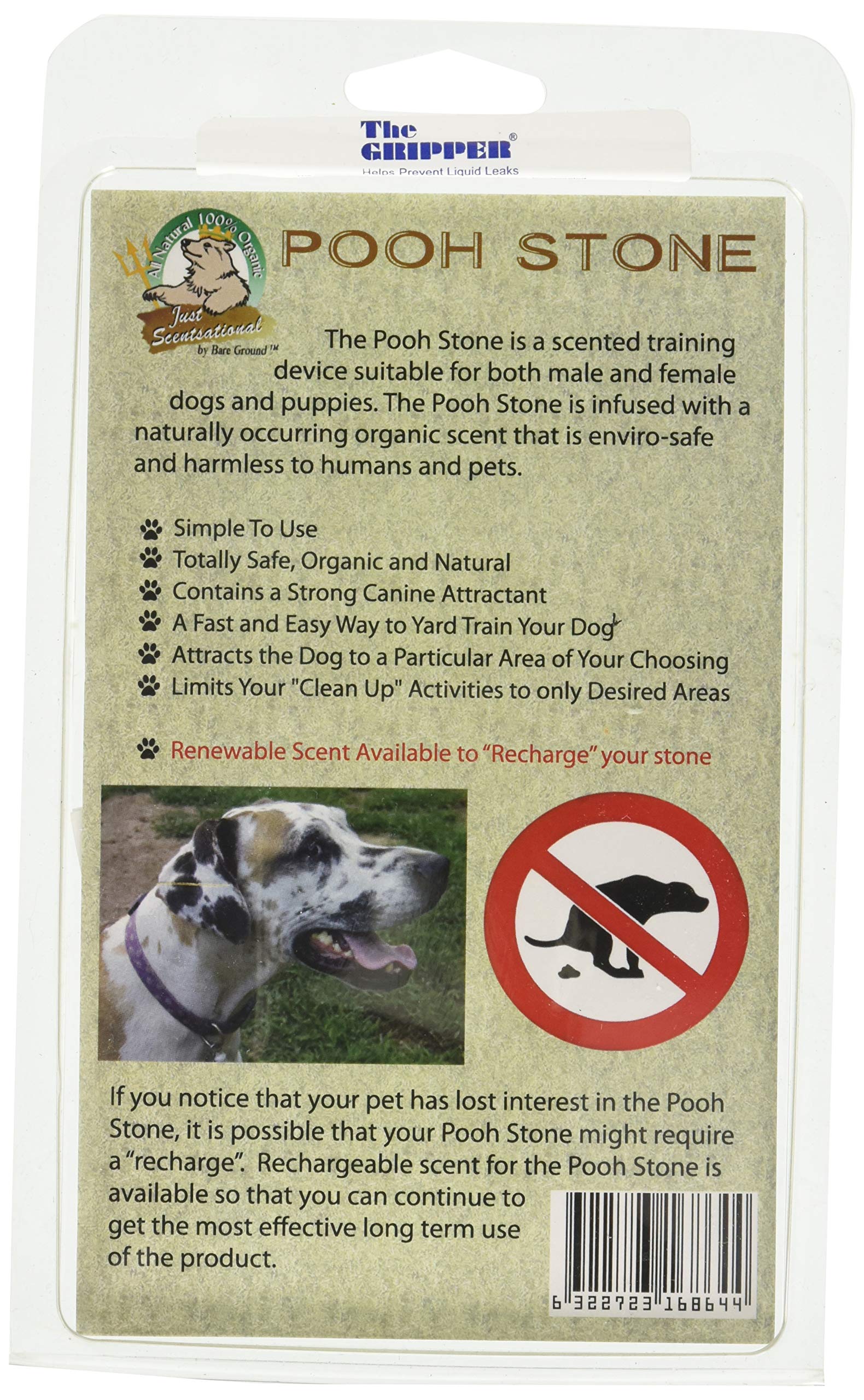 Just Scentsational Pooh Stone Scented Dog Attractant Training Device - Rust Red, 4x5x0.75 inches, Ideal for Dog Training